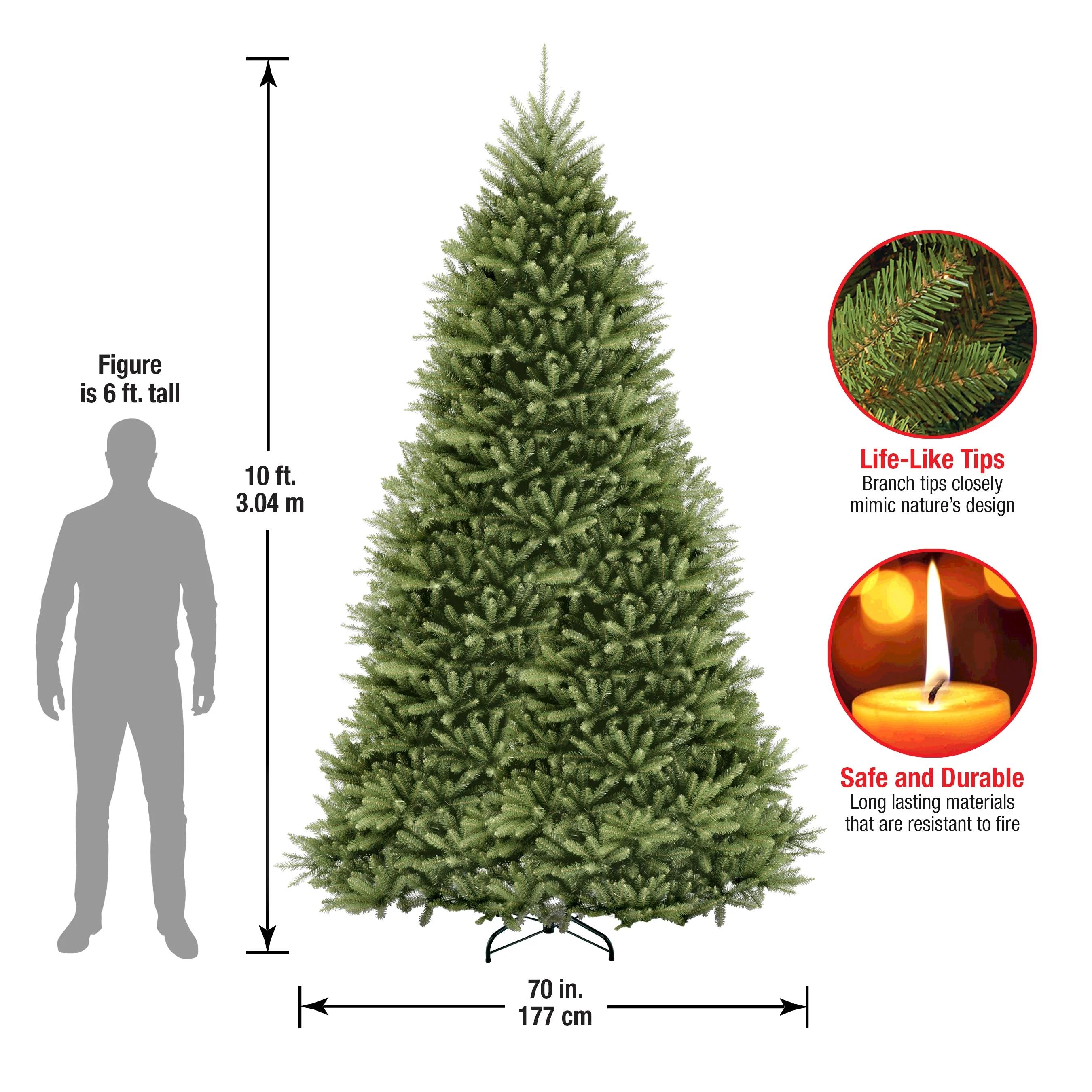 10 ft. Dunhill Fir Tree - Image 5