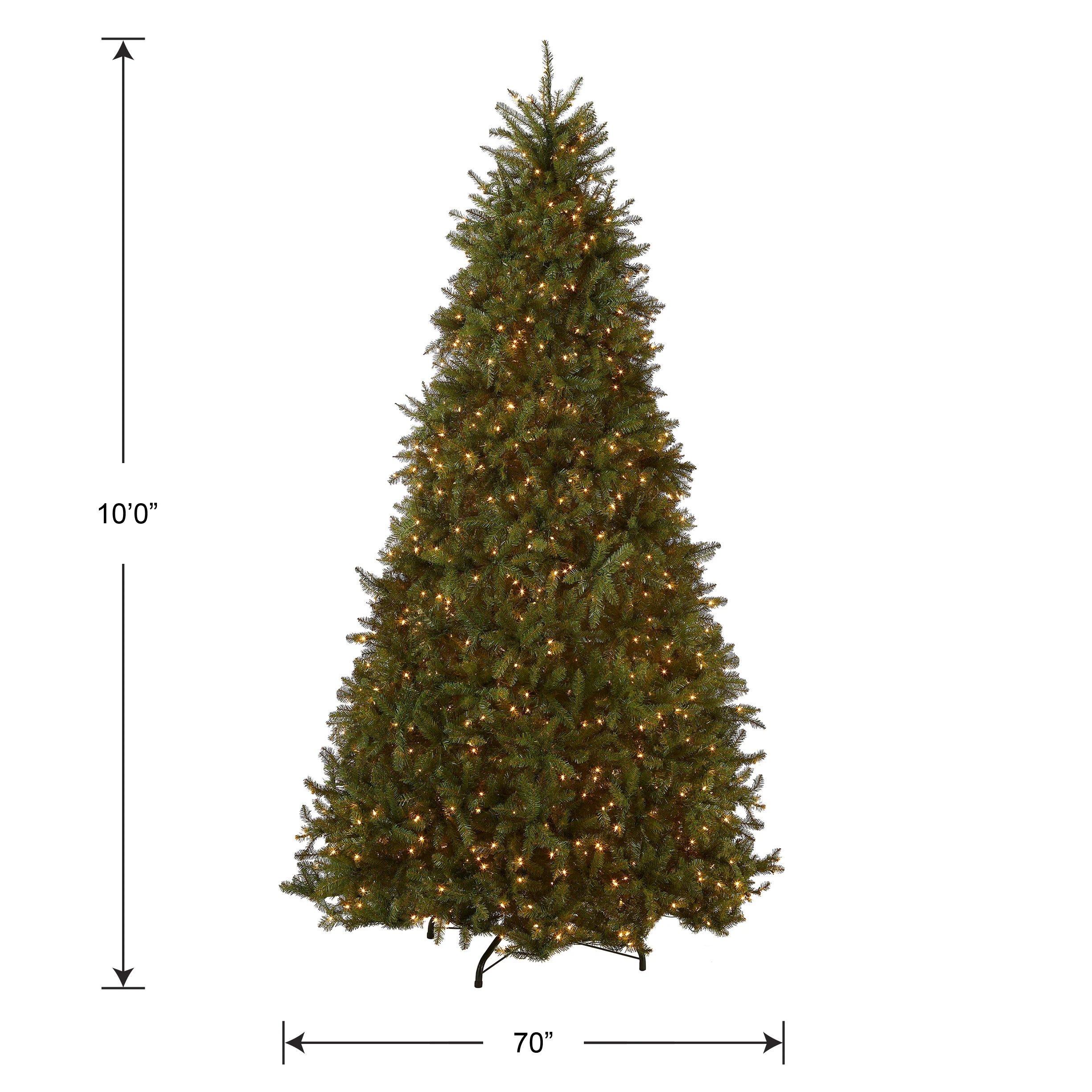 10 ft. Pre-Lit Dunhill Fir Tree with Clear Lights, Plug-In - Image 5