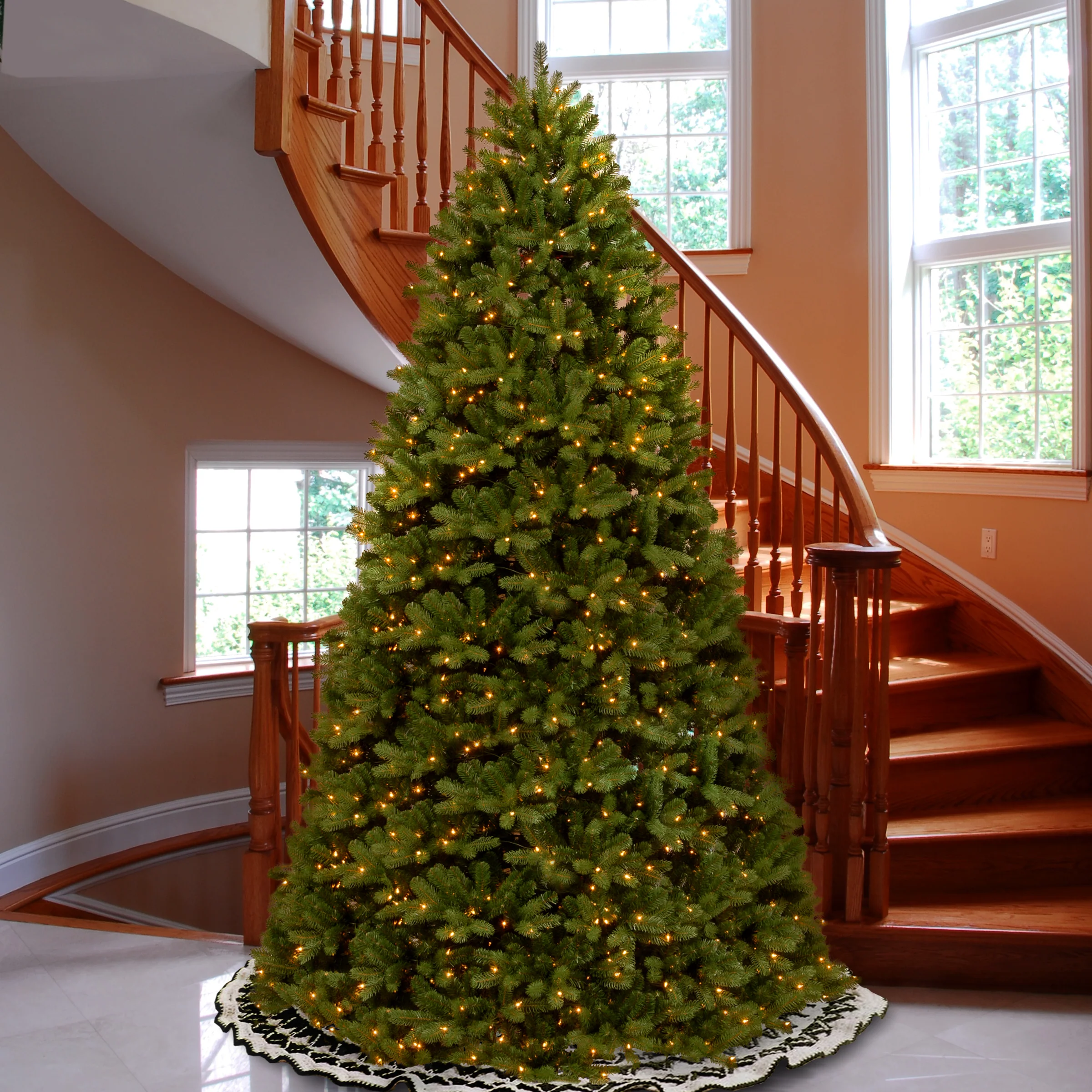 10 ft. Pre-Lit Newberry Spruce Tree with Clear Lights - Image 2