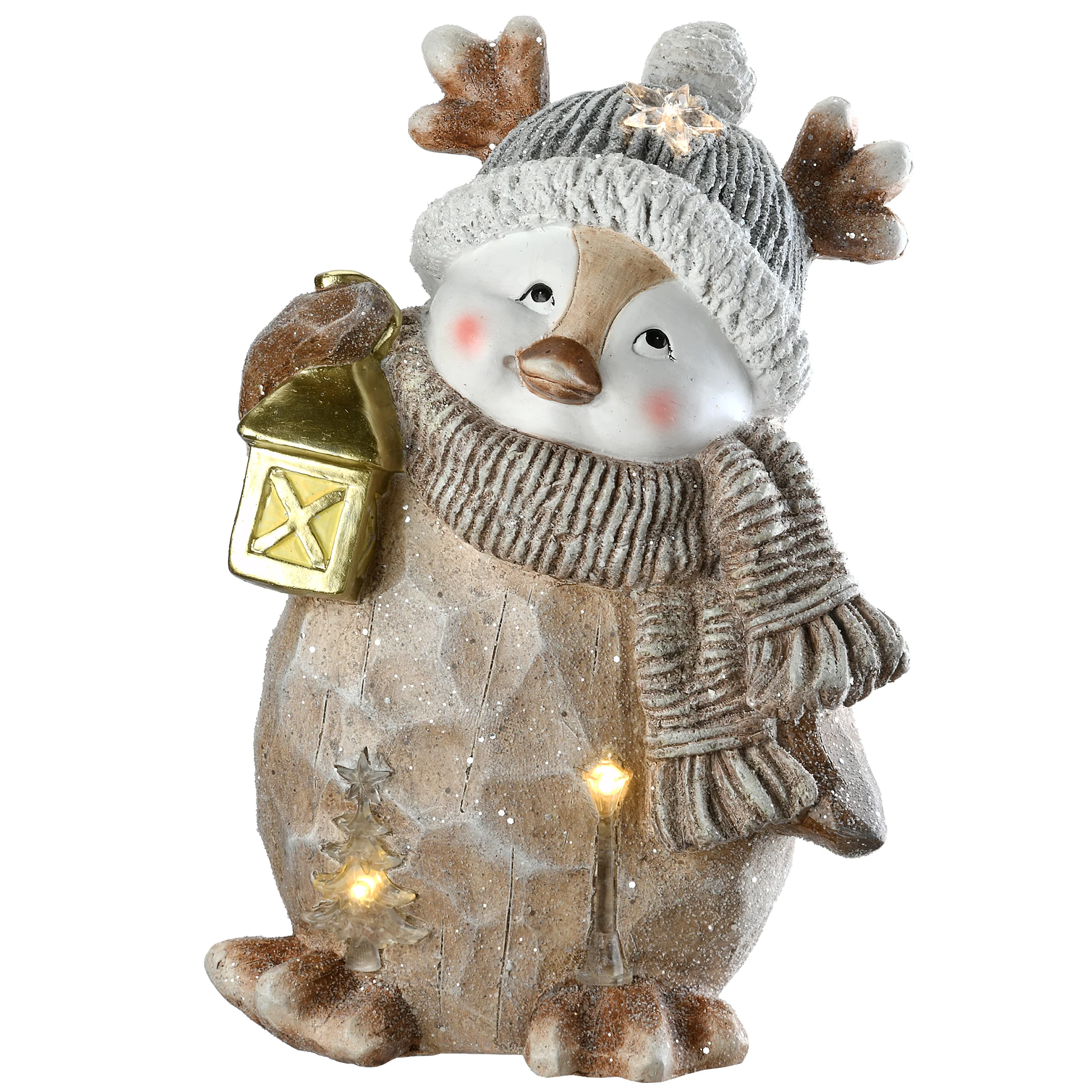 16 in. Lighted Penguin Figurine