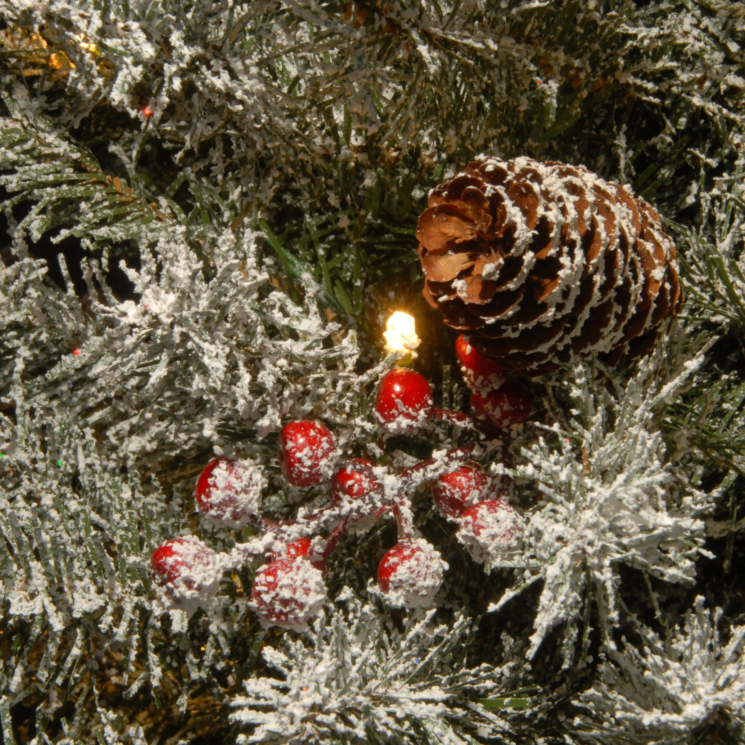 2 ft. Pre-Lit Dunhill Fir Tree with LED Lights - Image 6
