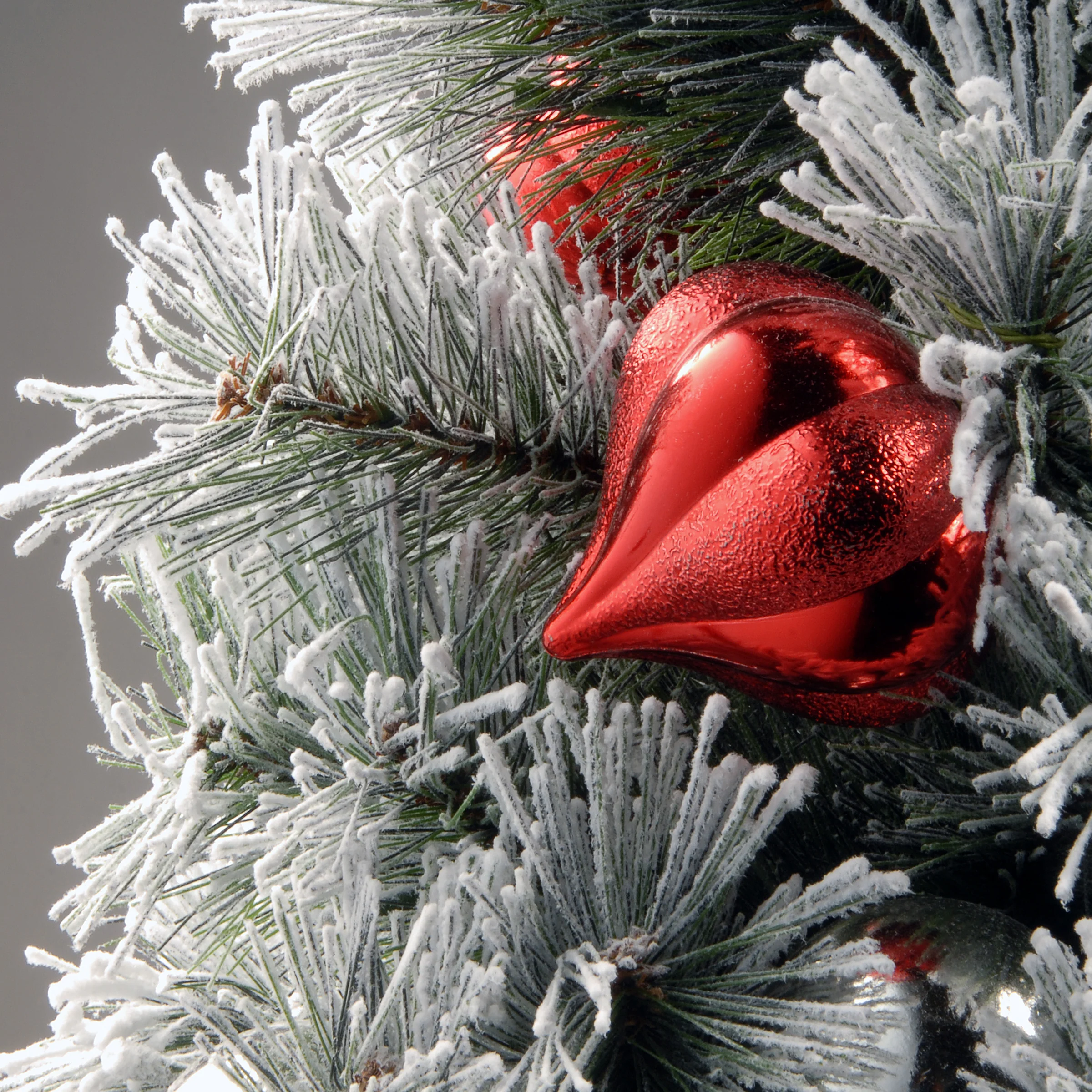 2 ft. Pre-Lit Snowy Bristle Pine Tree with LED Lights - Image 3