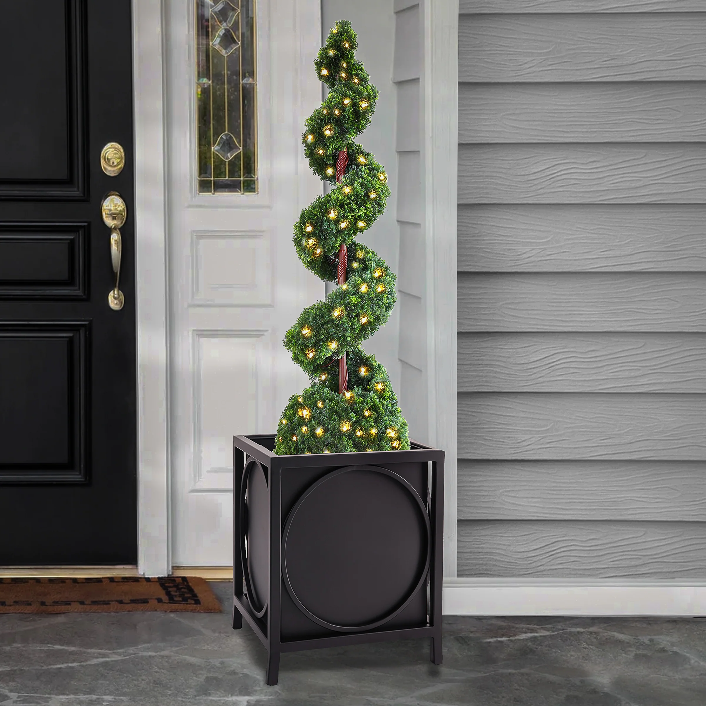 23 in. St. Remy Planter, Black Color - Image 2