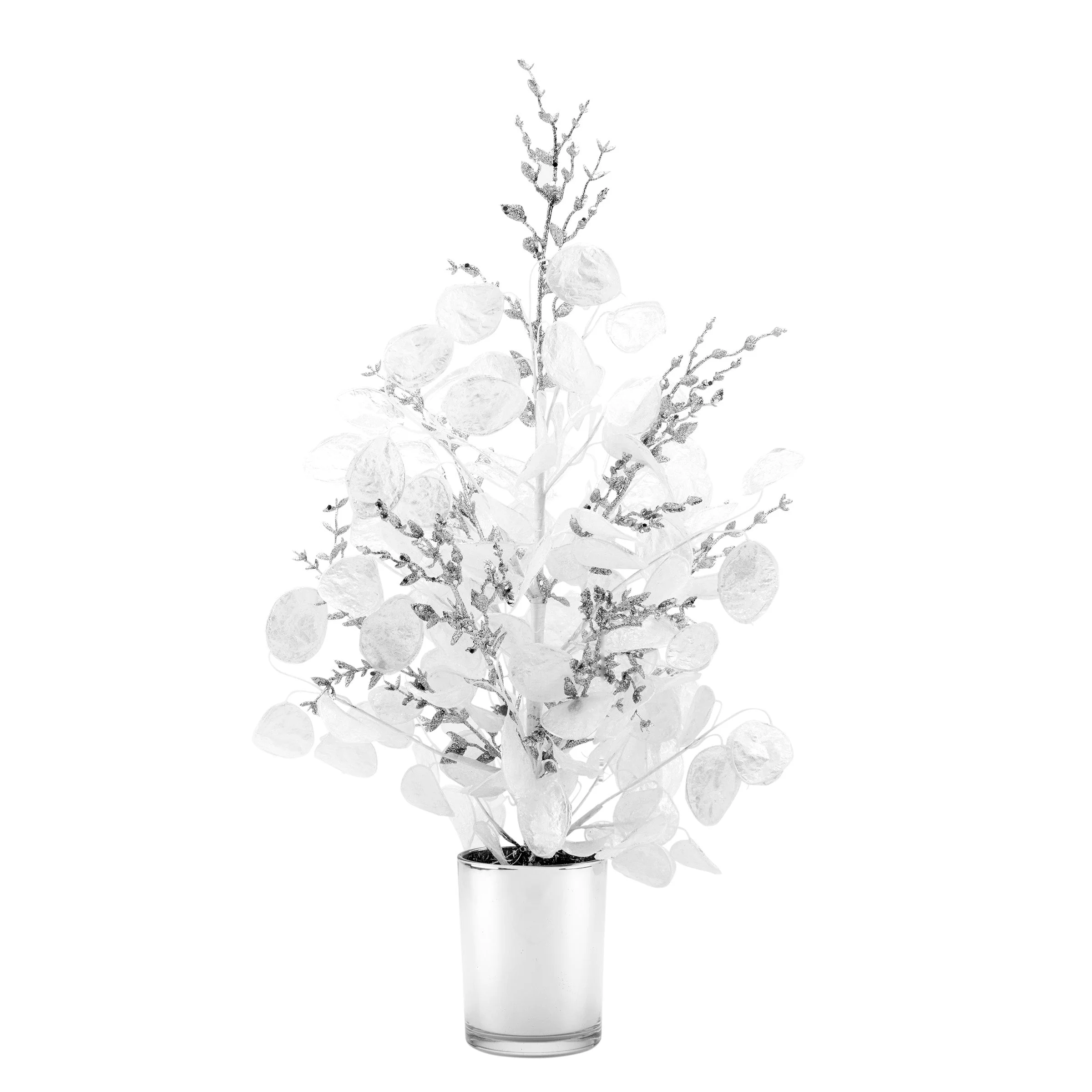 26in. White Frost White Tabletop Tree - Image 3