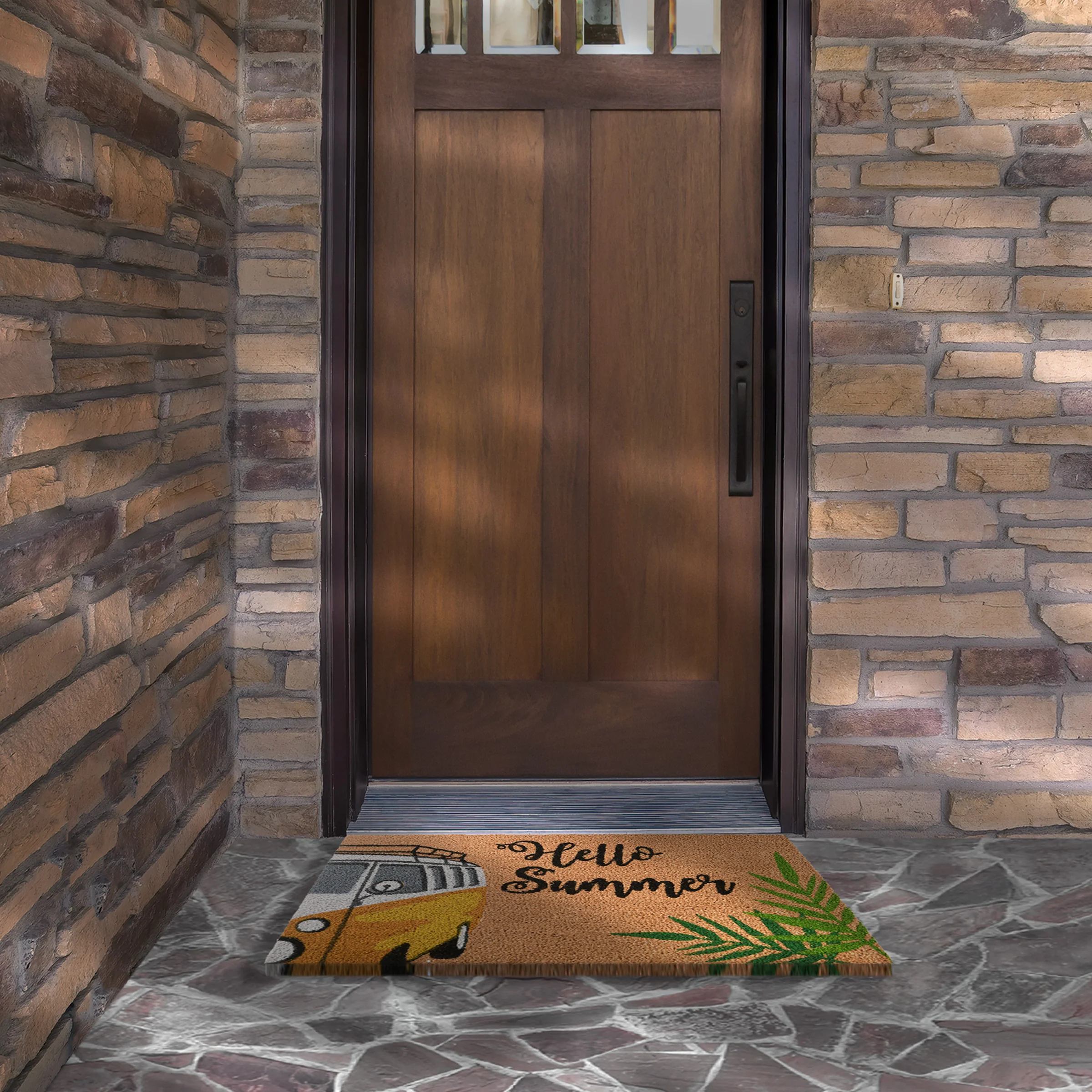 30 in. Hello Summer Coir Doormat - Image 2