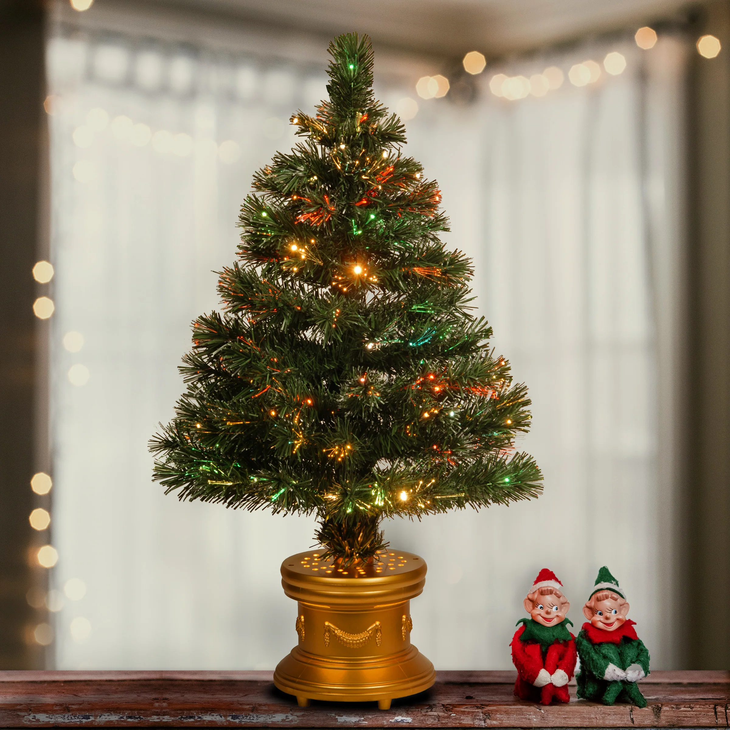 32 in. Pre-Lit Fiber Optic Radiance Firework Tree - Image 2