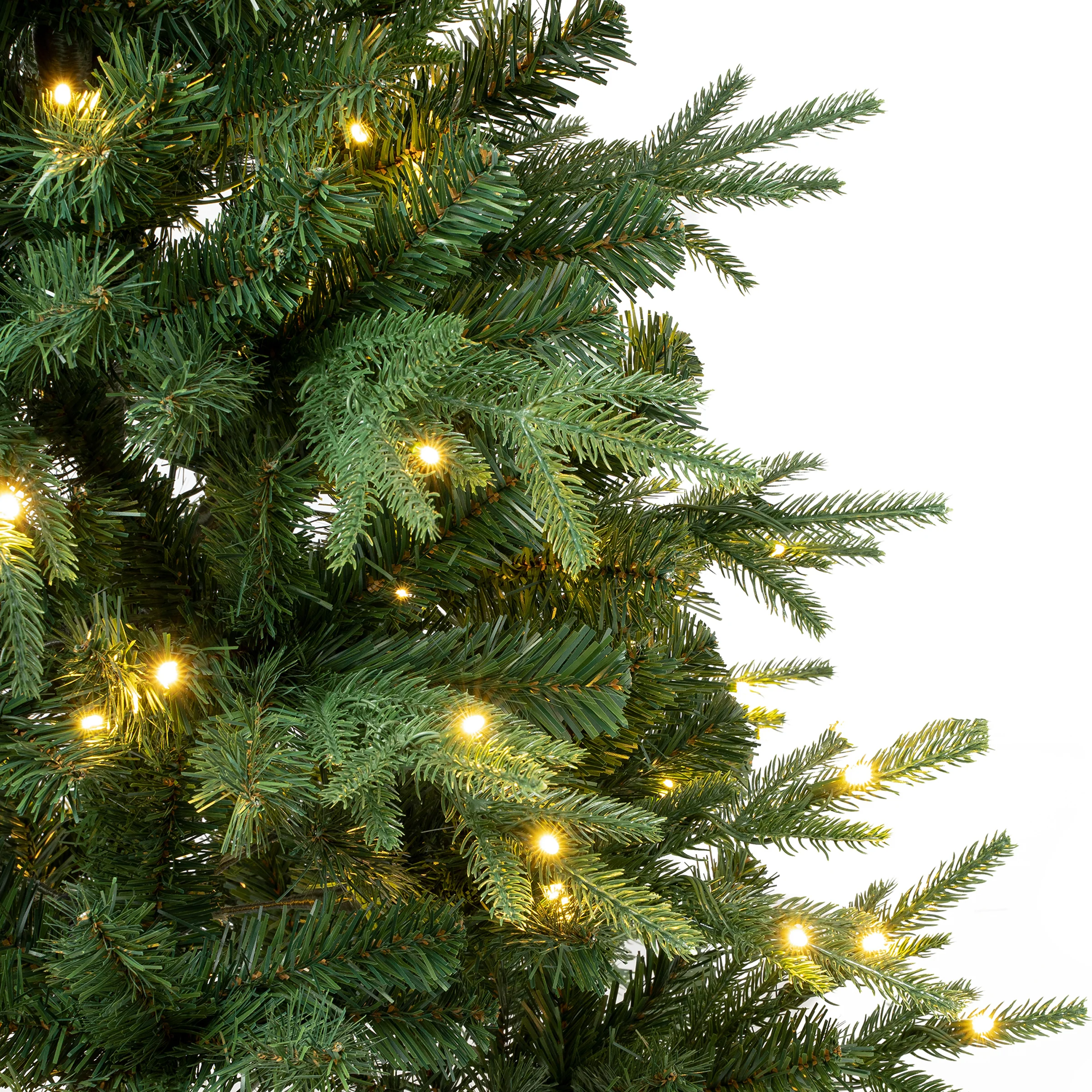 4.5 ft. Pre-Lit Duxbury Light Green Tree with Warm White LED Lights, Plug-In - Image 3