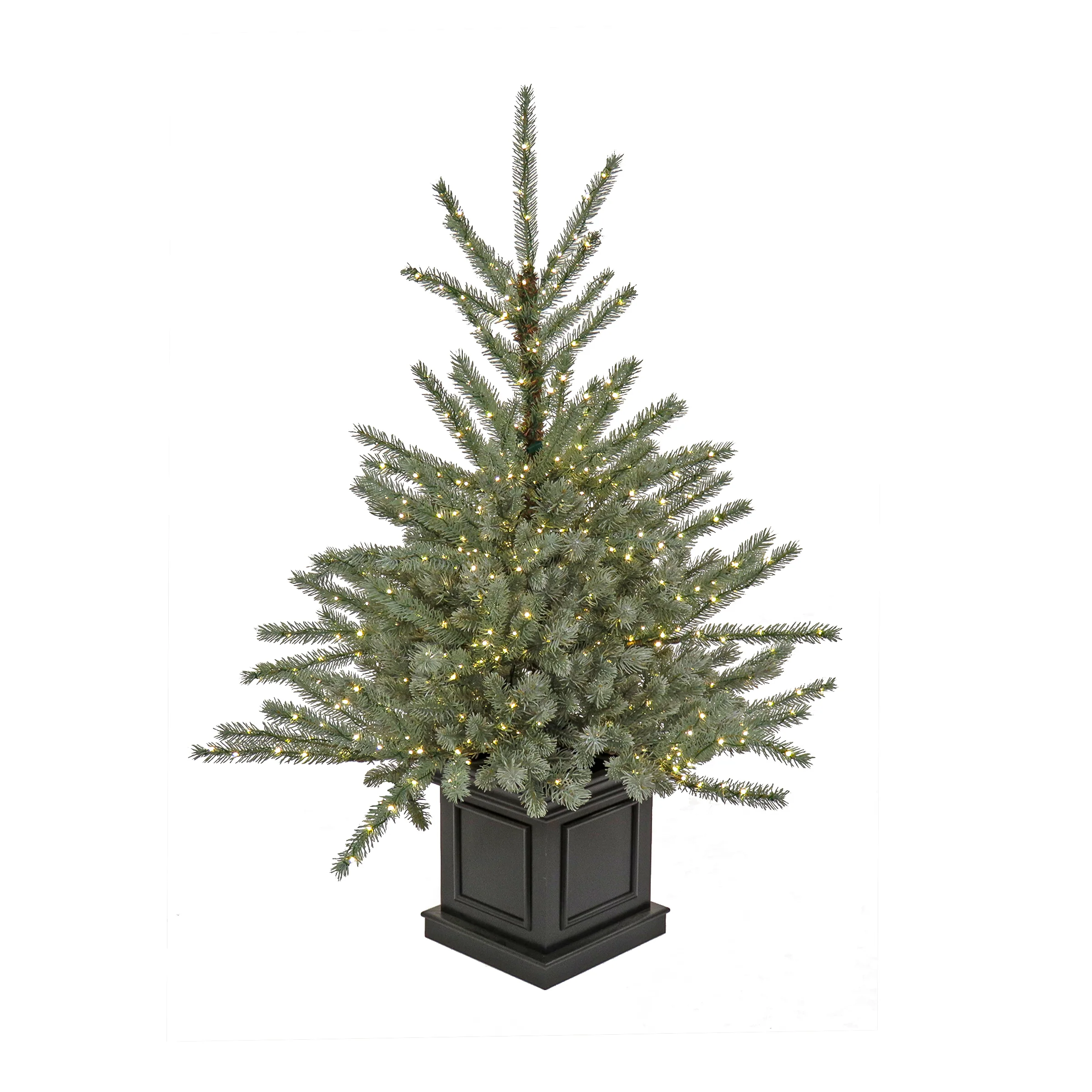 4 ft.Pre-Lit Aberdeen Blue Spruce Tree, Plug-In
