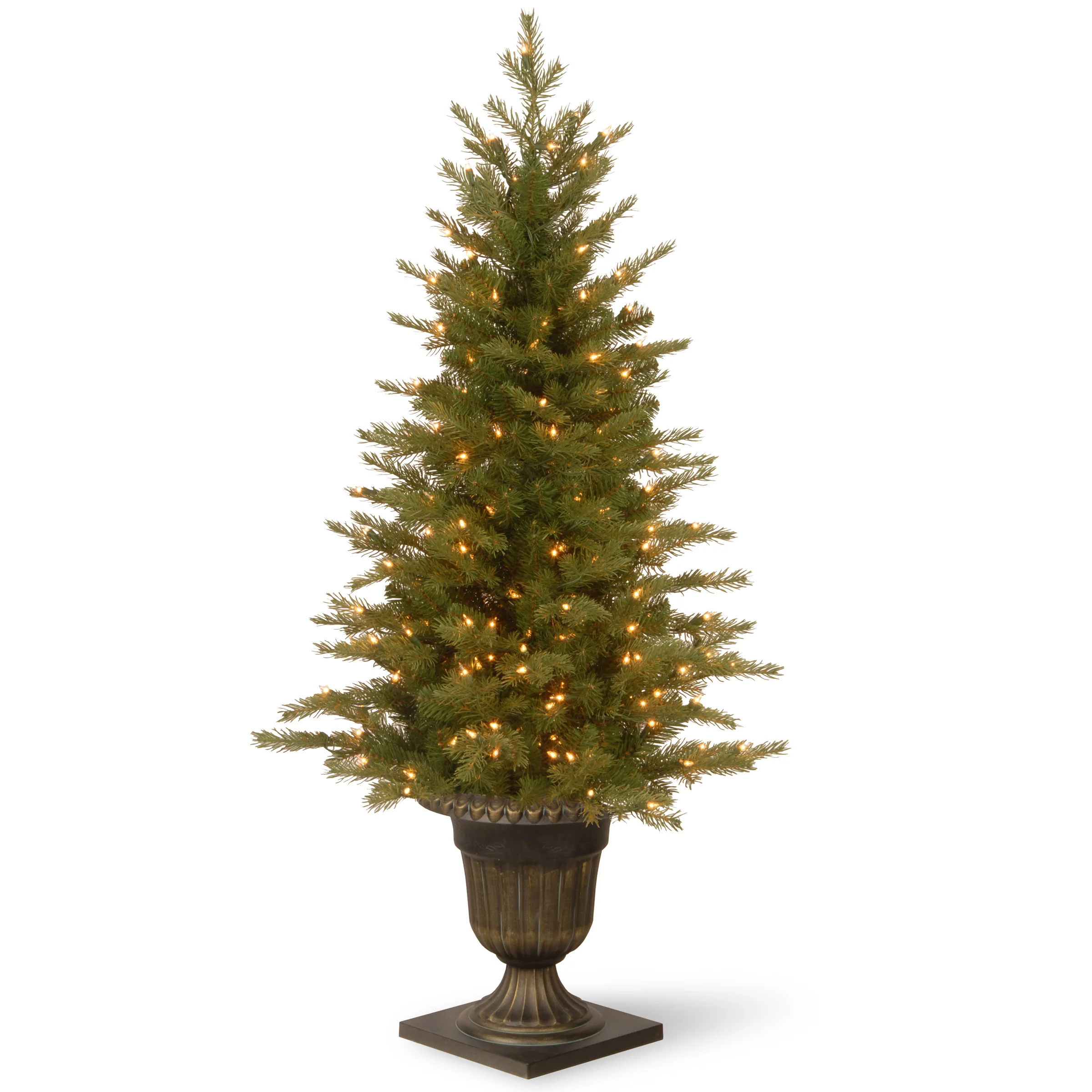 4 ft. Pre-Lit Nordic Spruce Tree with Clear Lights, Plug-In