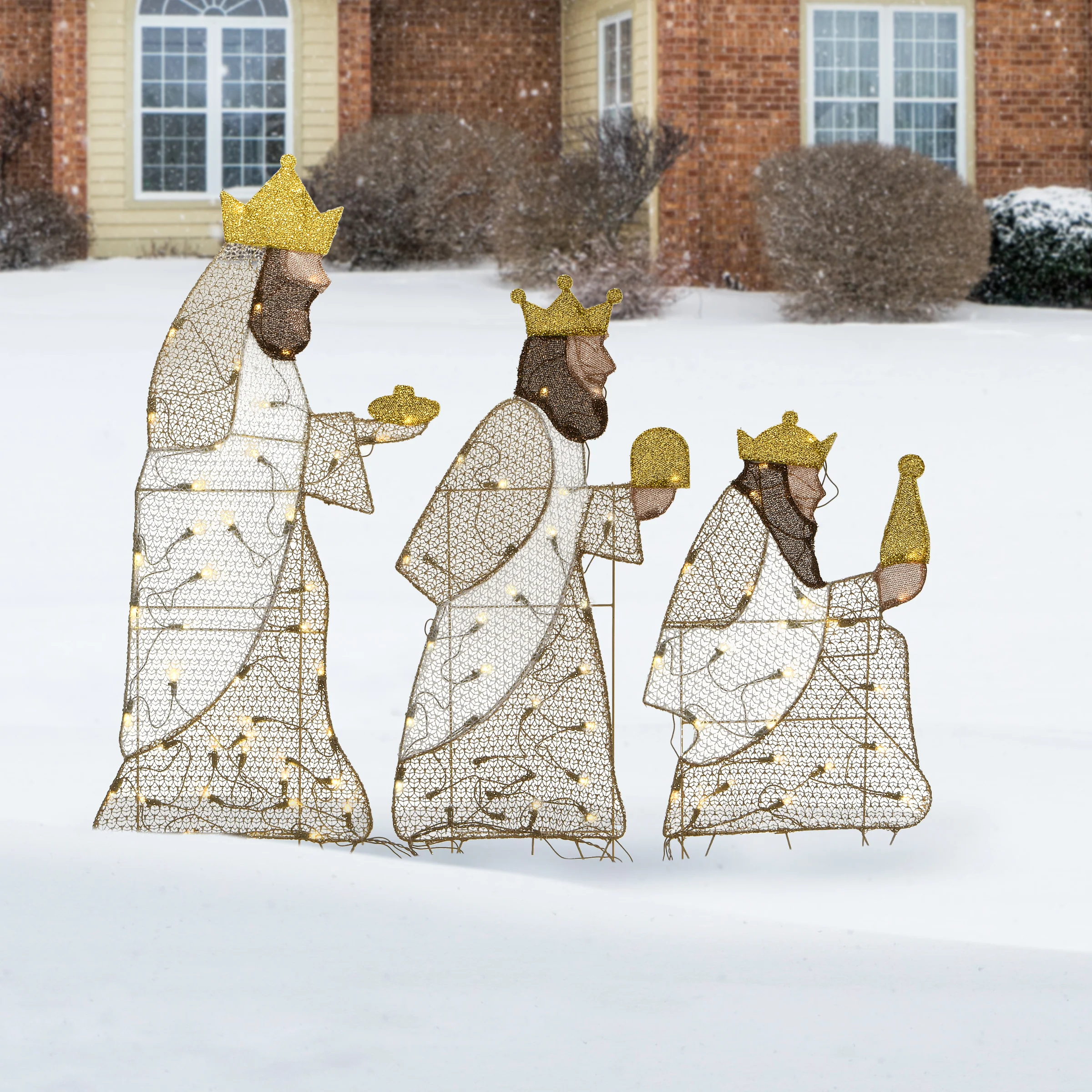42 in. Three Wisemen with LED Lights, Plug-In - Image 2