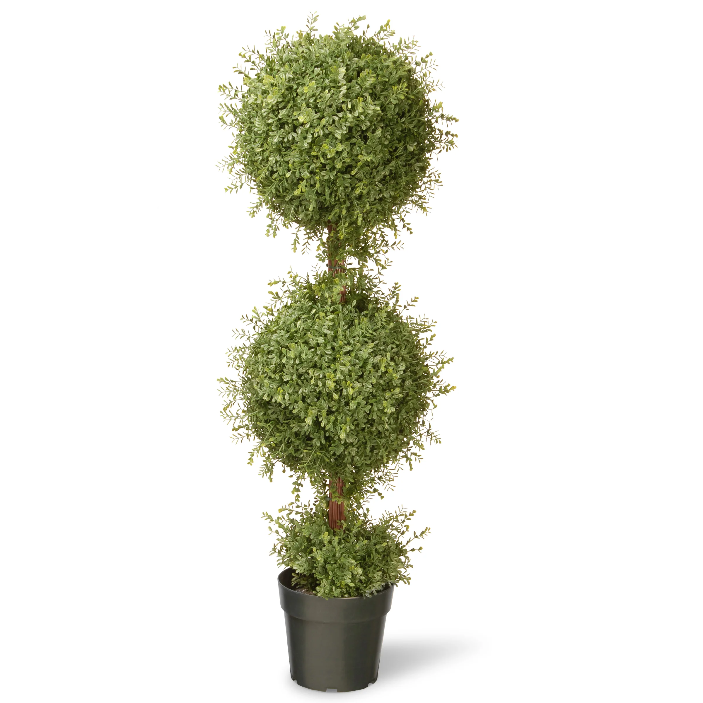 48 in. Mini Tea Leaf Two-Ball Topiary