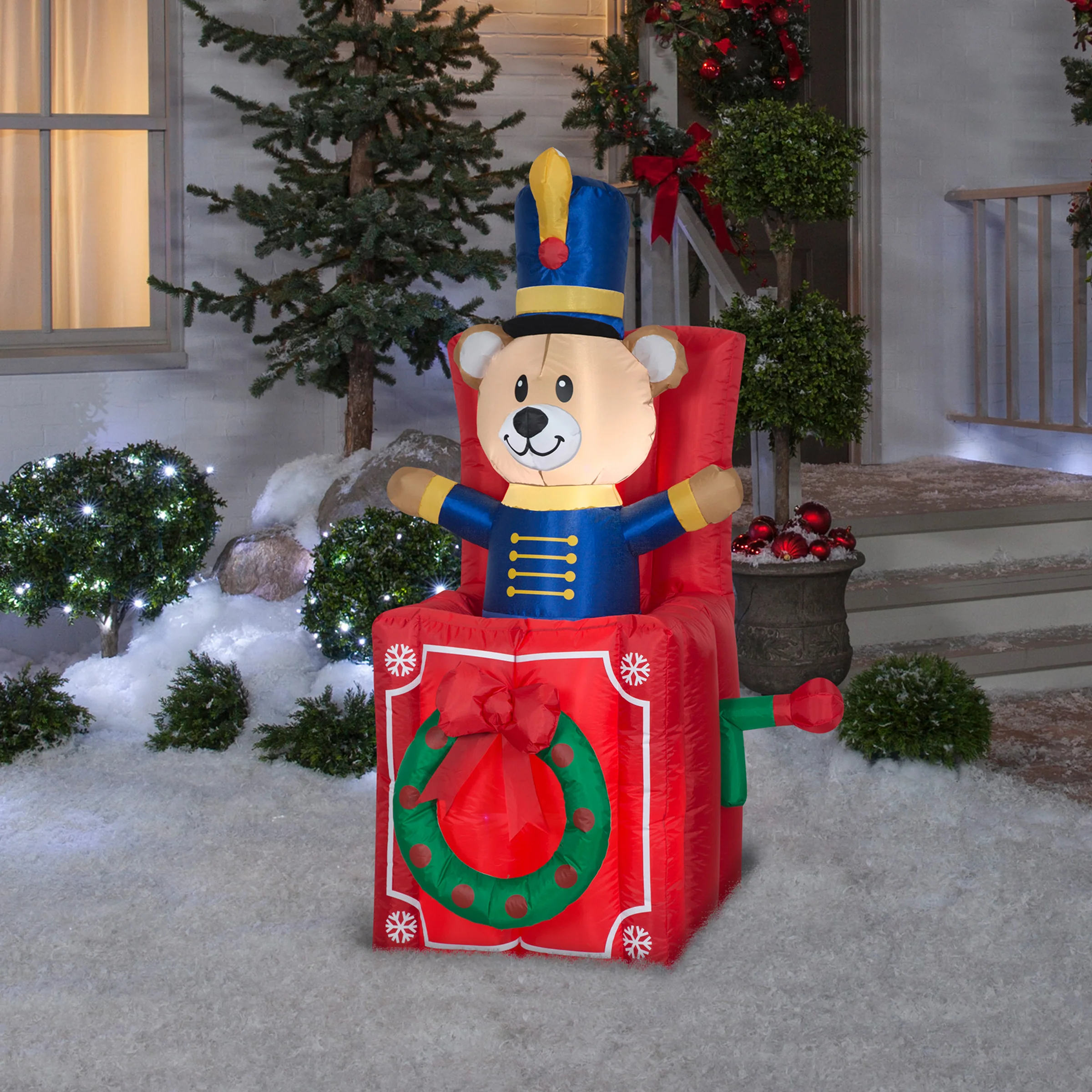 5 ft. Inflatable Jack-In-The-Box with LED Lights, Plug-In - Image 2