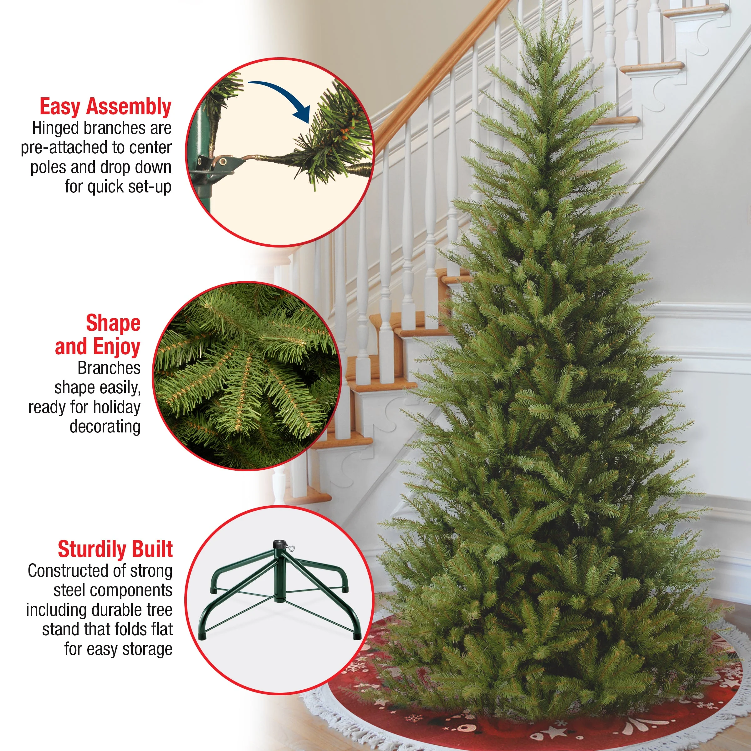 6.5 ft. Dunhill Fir Slim Tree - Image 5