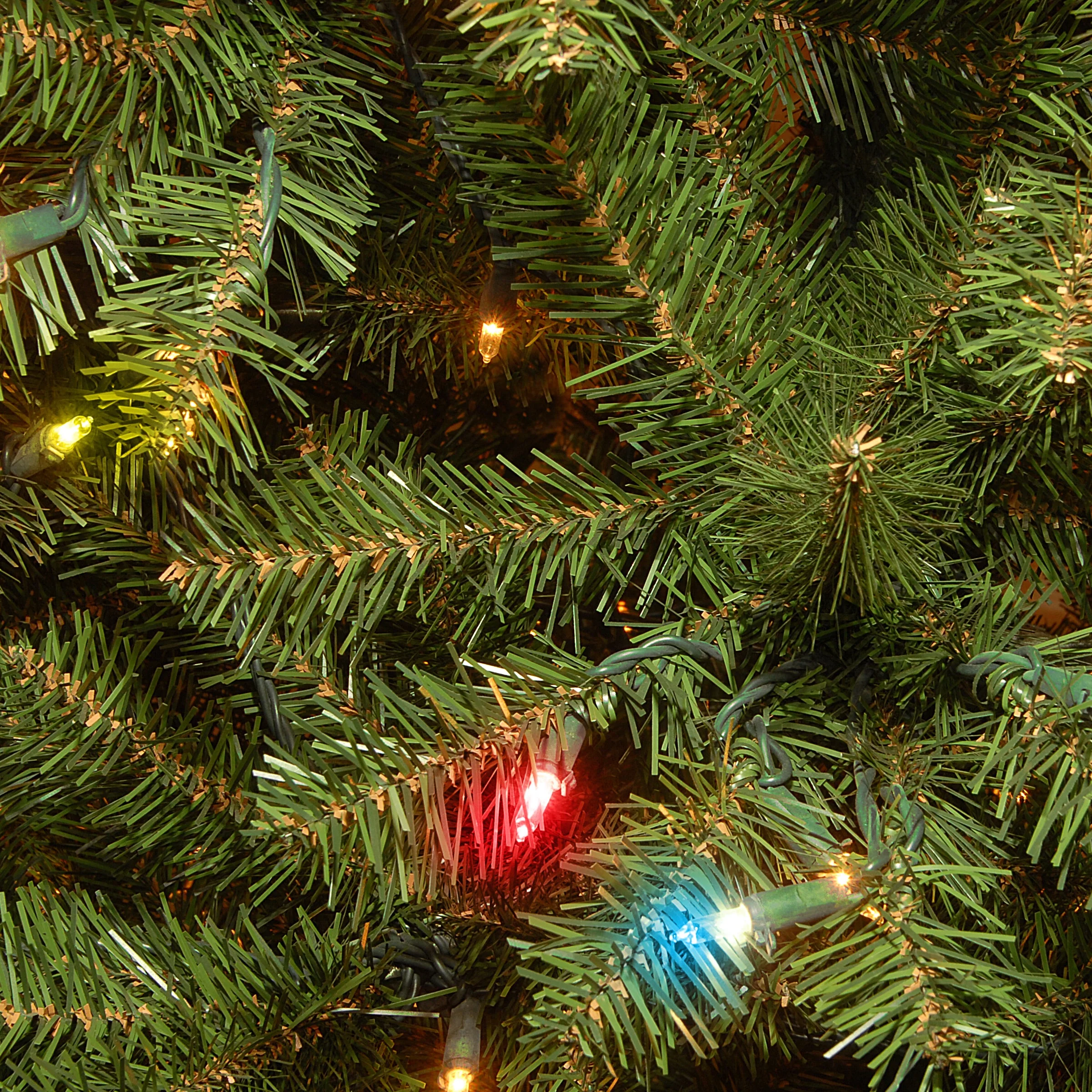 6.5 ft. Pre-Lit Aspen Spruce Slim Tree with Multicolor Lights, Plug-In - Image 7