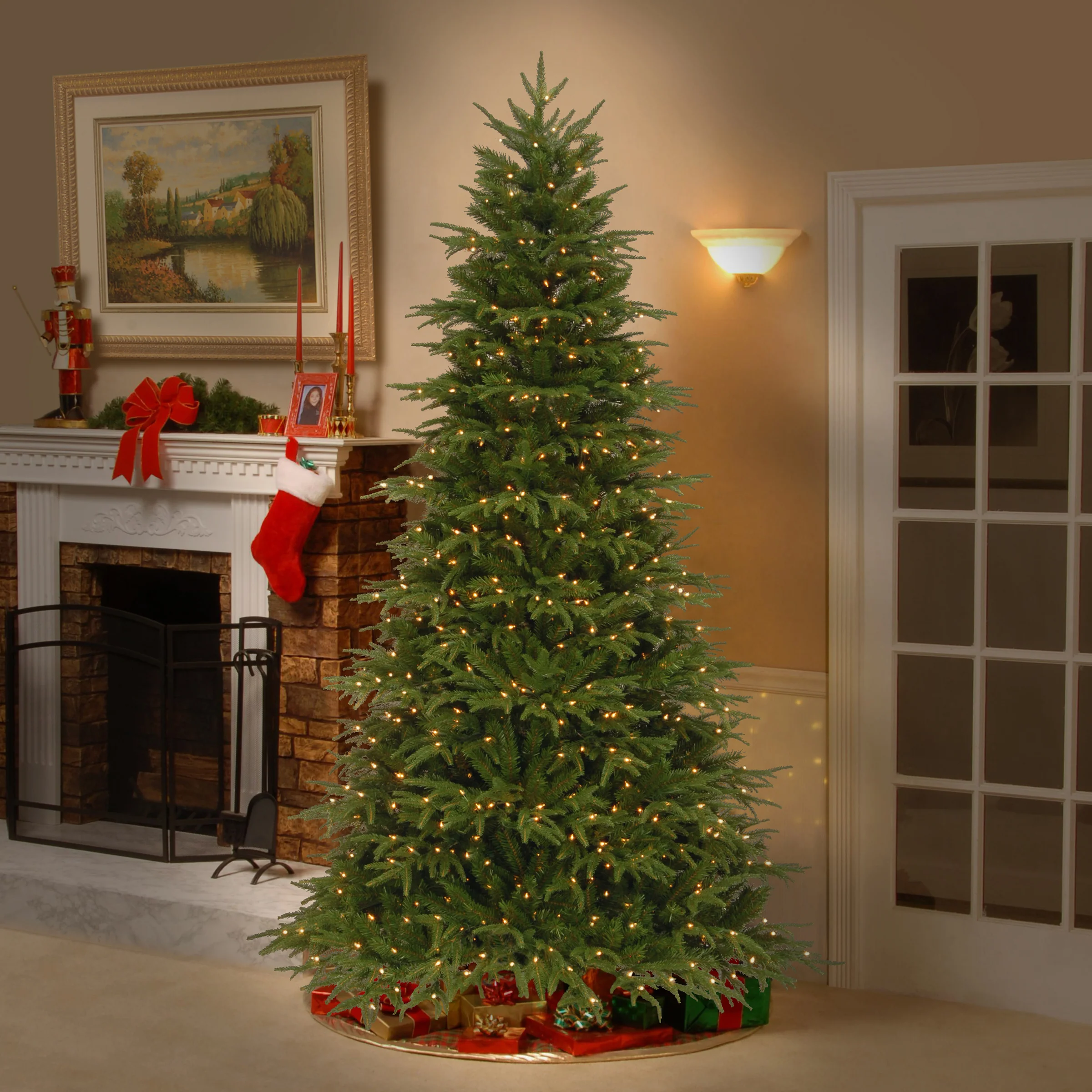 6.5 ft. Pre-Lit Northern Fraser Fir Tree with Clear Lights - Image 2