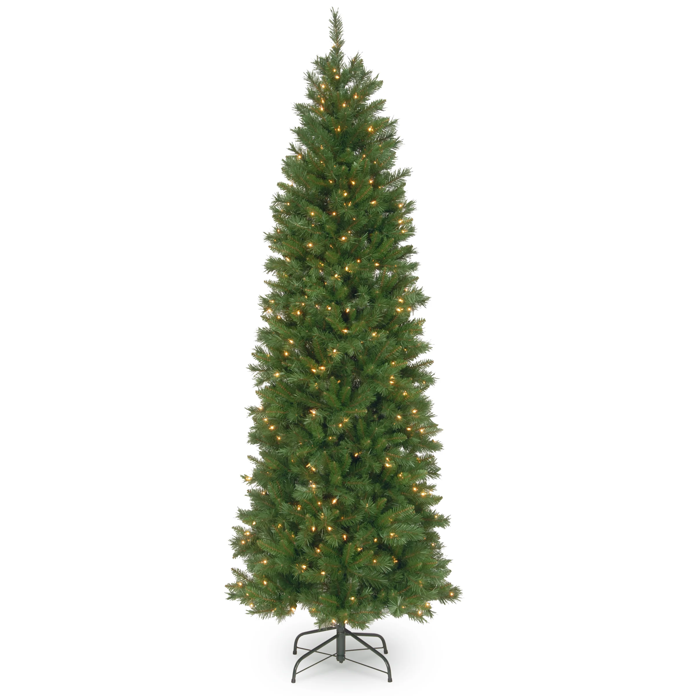 6.5 ft. Pre-Lit Pennington Fir Pencil Tree with Clear Lights