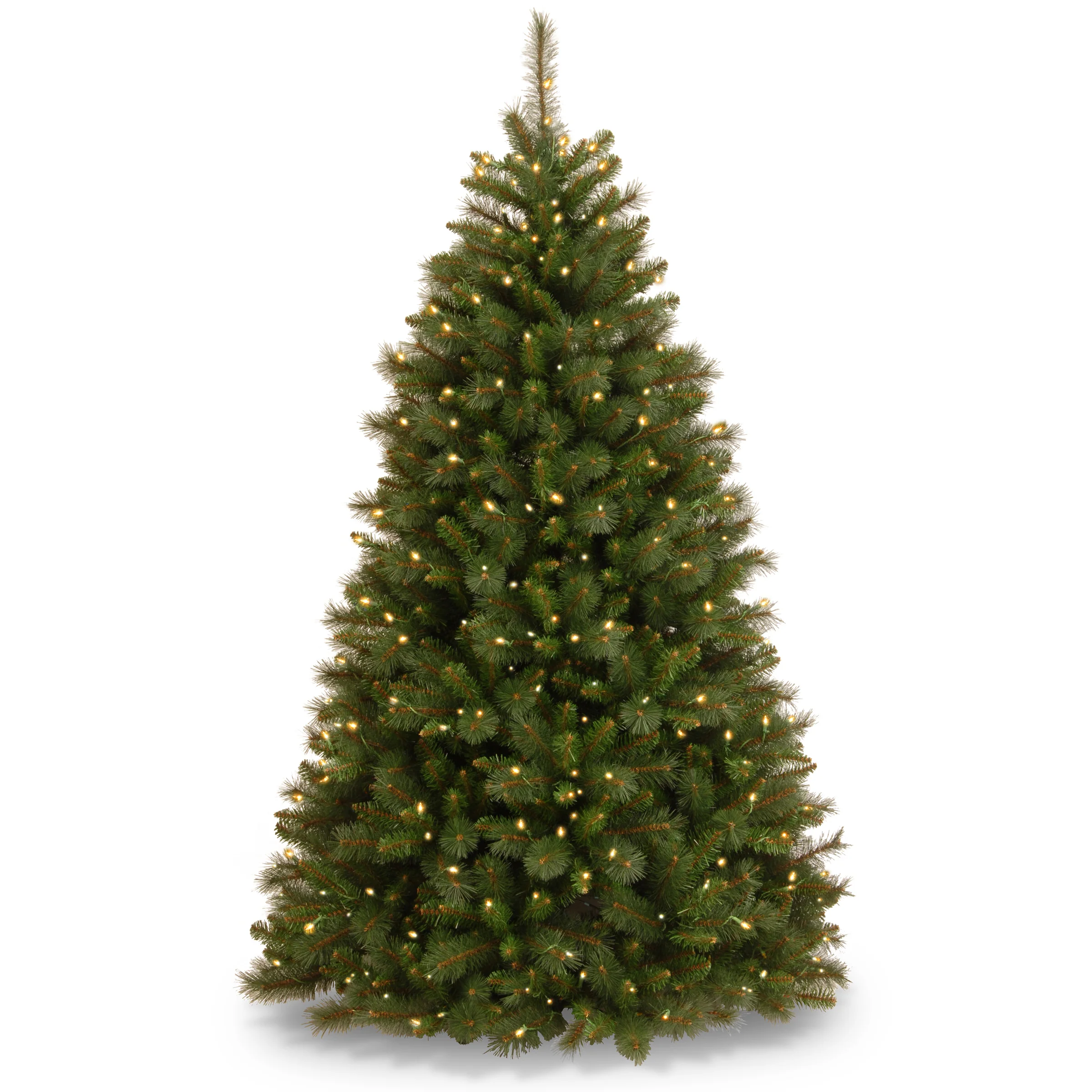 6.5 ft. Pre-Lit Rocky Ridge Pine Medium Tree with Clear Lights