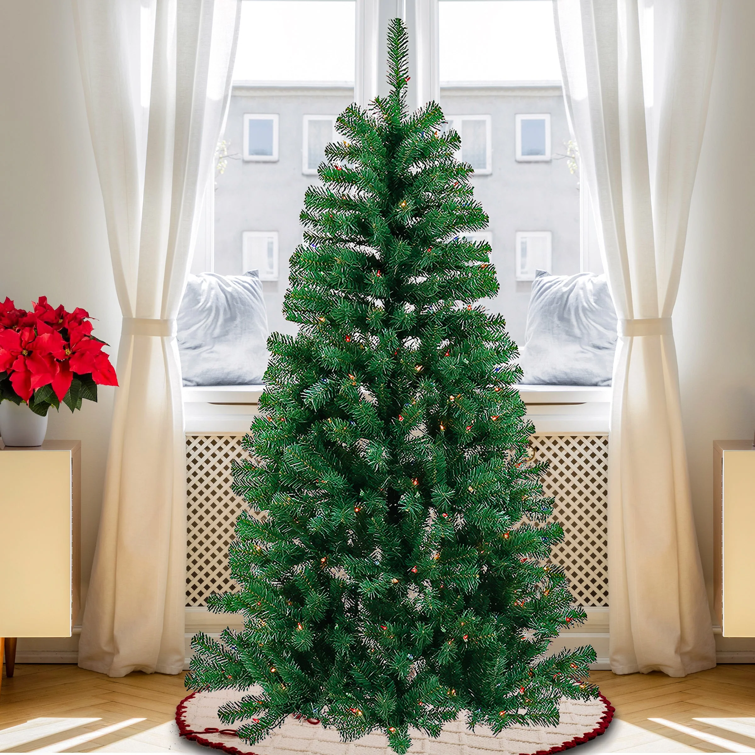 6 ft. Acacia Tree with Multicolor Lights, Plug-In - Image 7
