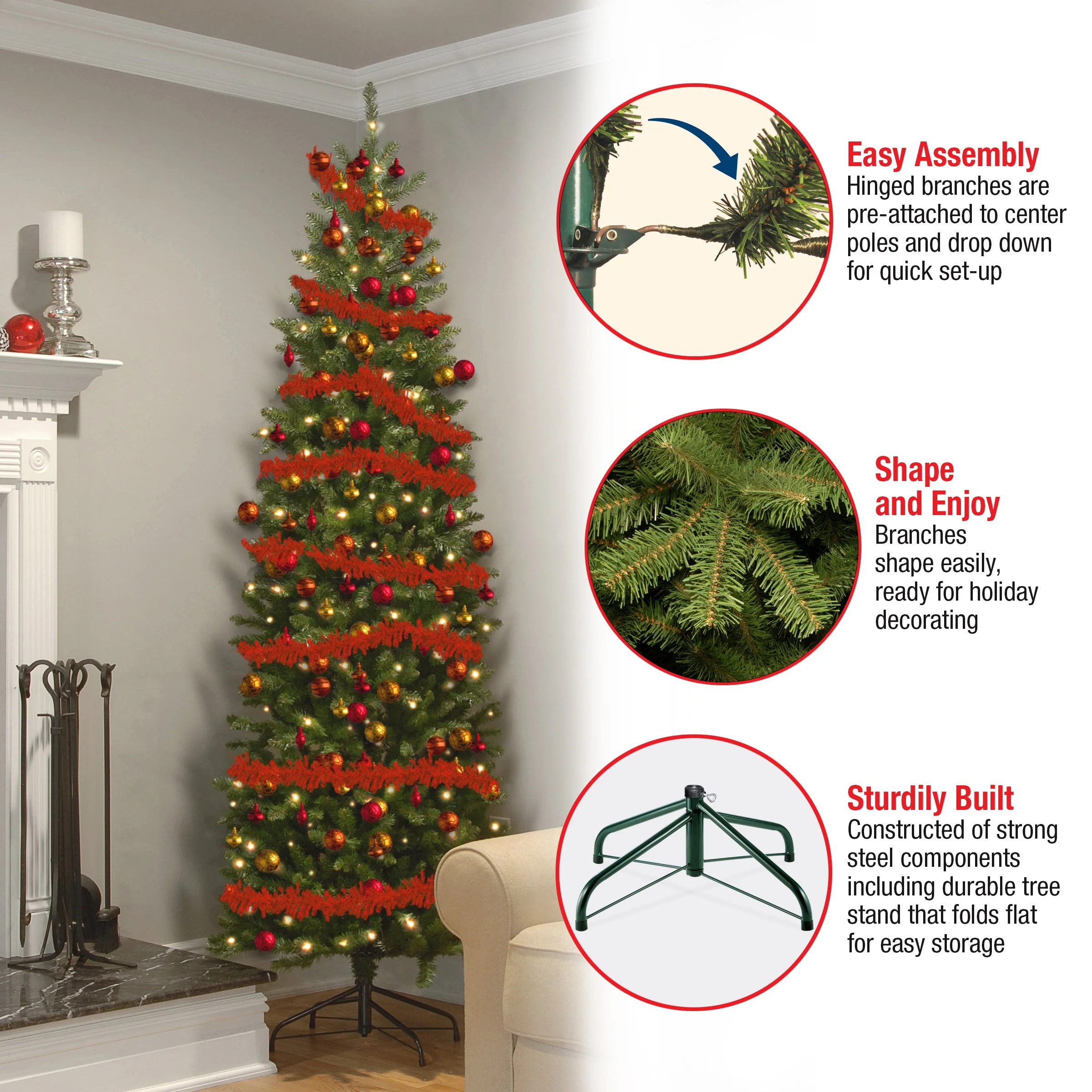6 ft. Kingswood Fir Pencil Tree - Image 7