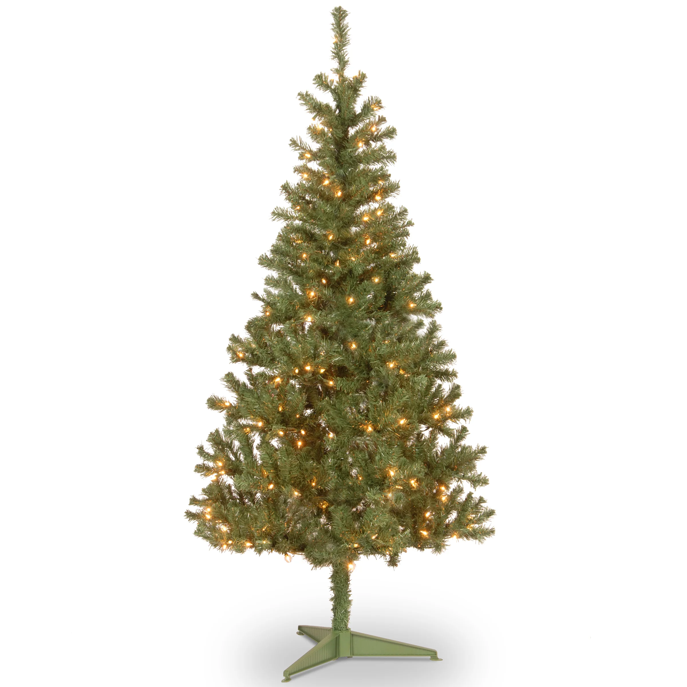 6 ft. Pre-Lit Canadian Grande Fir Tree with Clear Lights, Plug-In