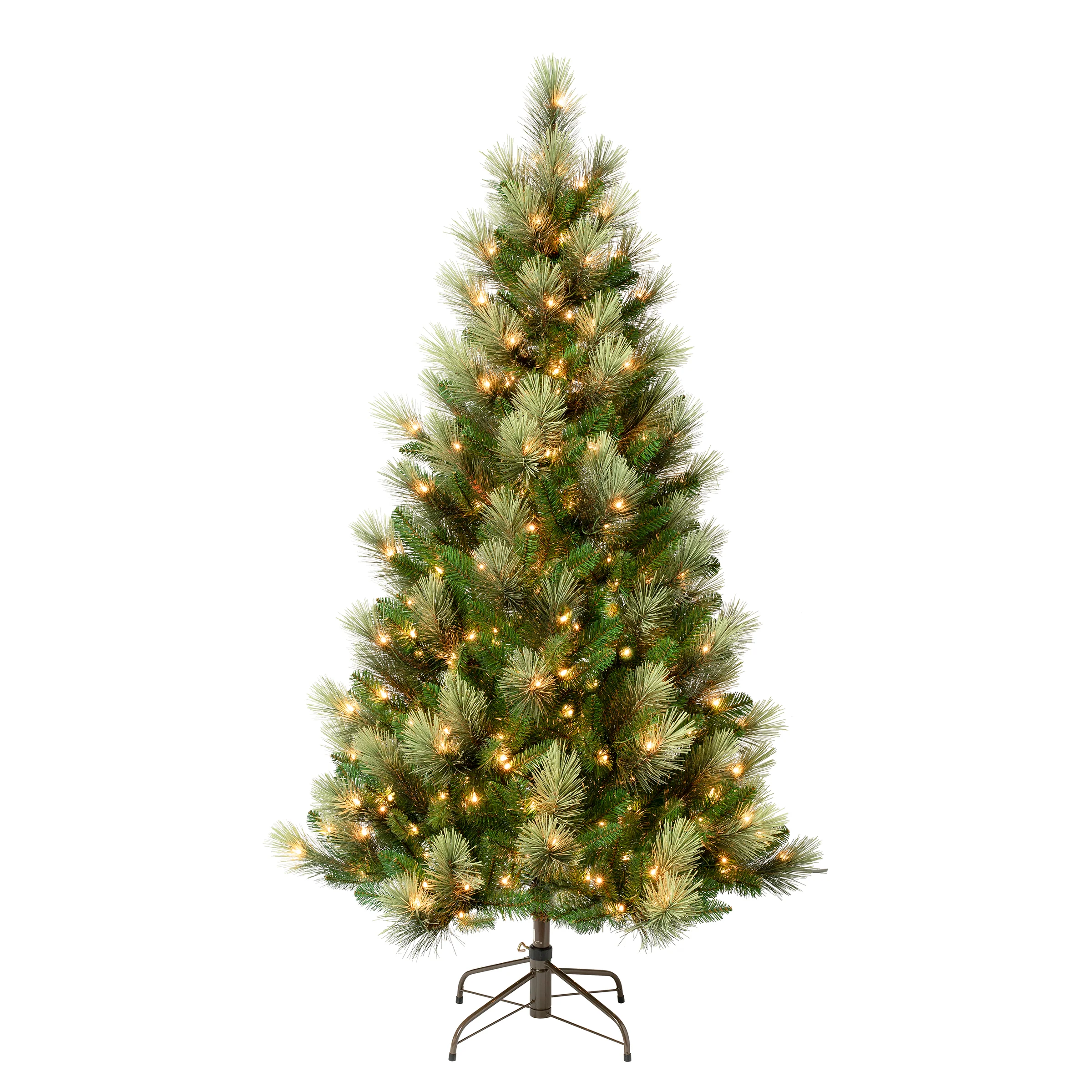 6 ft. Pre-Lit Charleston Pine Slim Tree with Clear Lights, Plug-In
