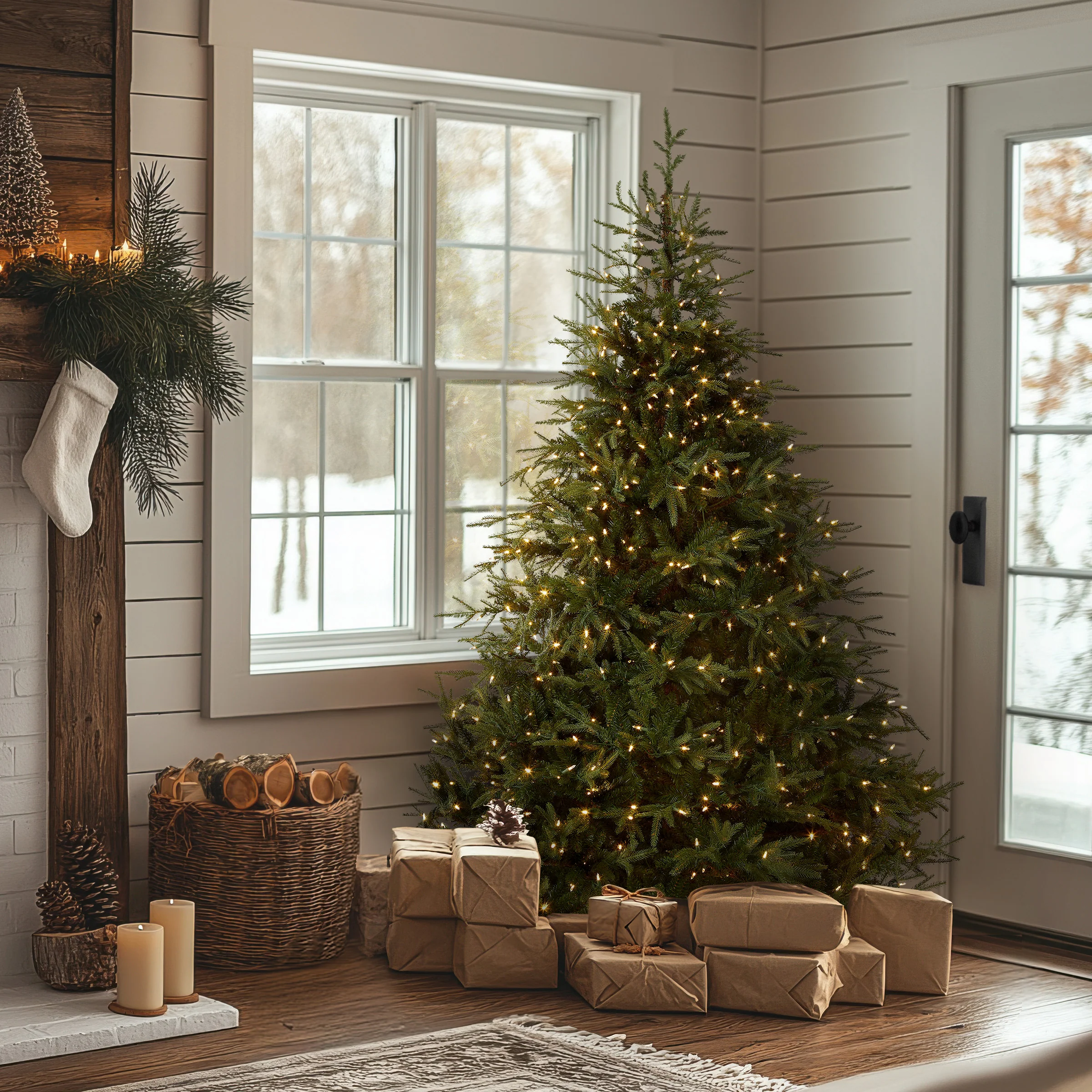 6 ft. Pre-Lit Fraser Grande with Dual Color LED Lights, Plug-In - Image 2
