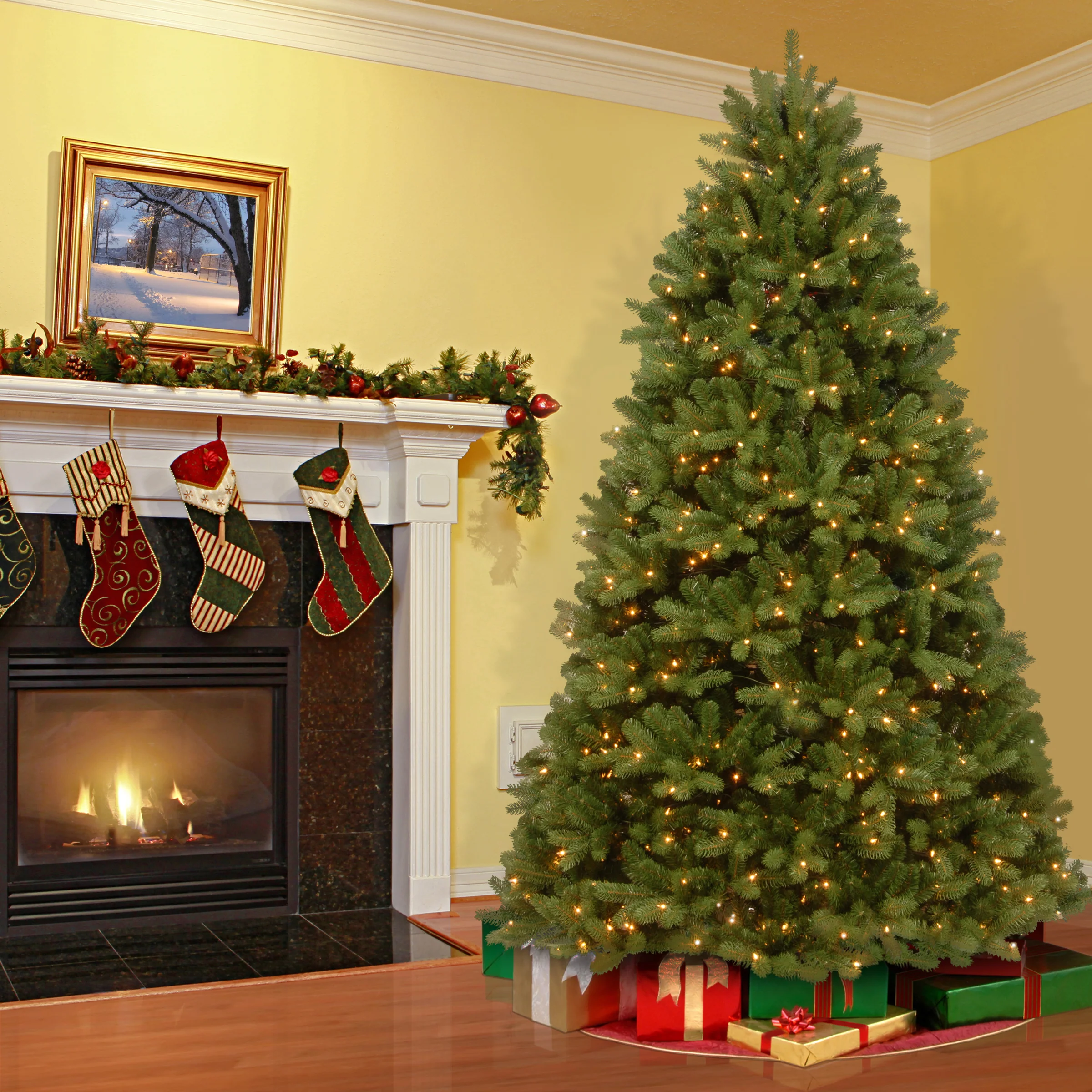 6 ft. Pre-Lit Newberry Spruce Tree with Dual Color LED Lights, Plug-In - Image 6