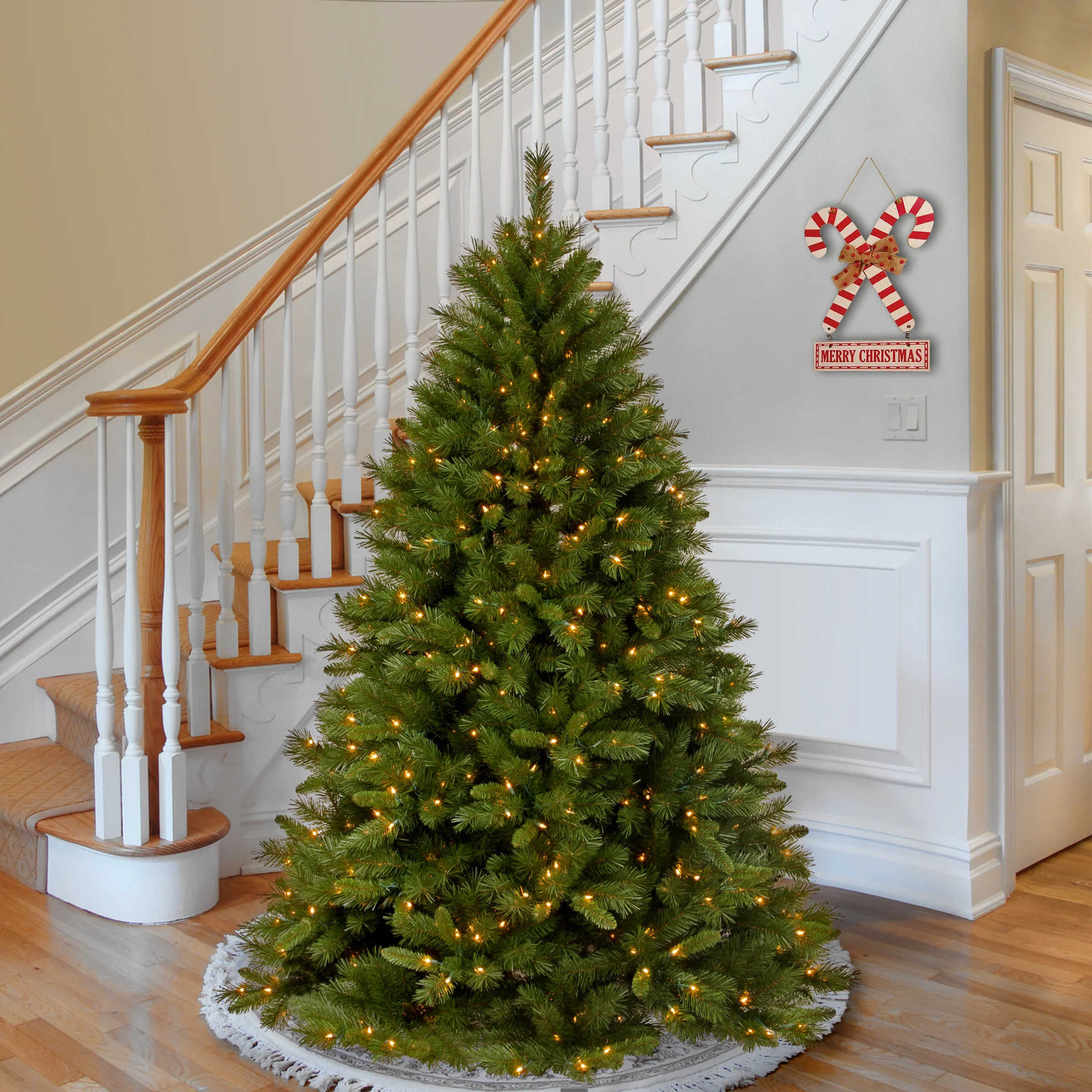 6 ft. Pre-Lit Winchester Pine Tree with Clear Lights, Plug-In - Image 4