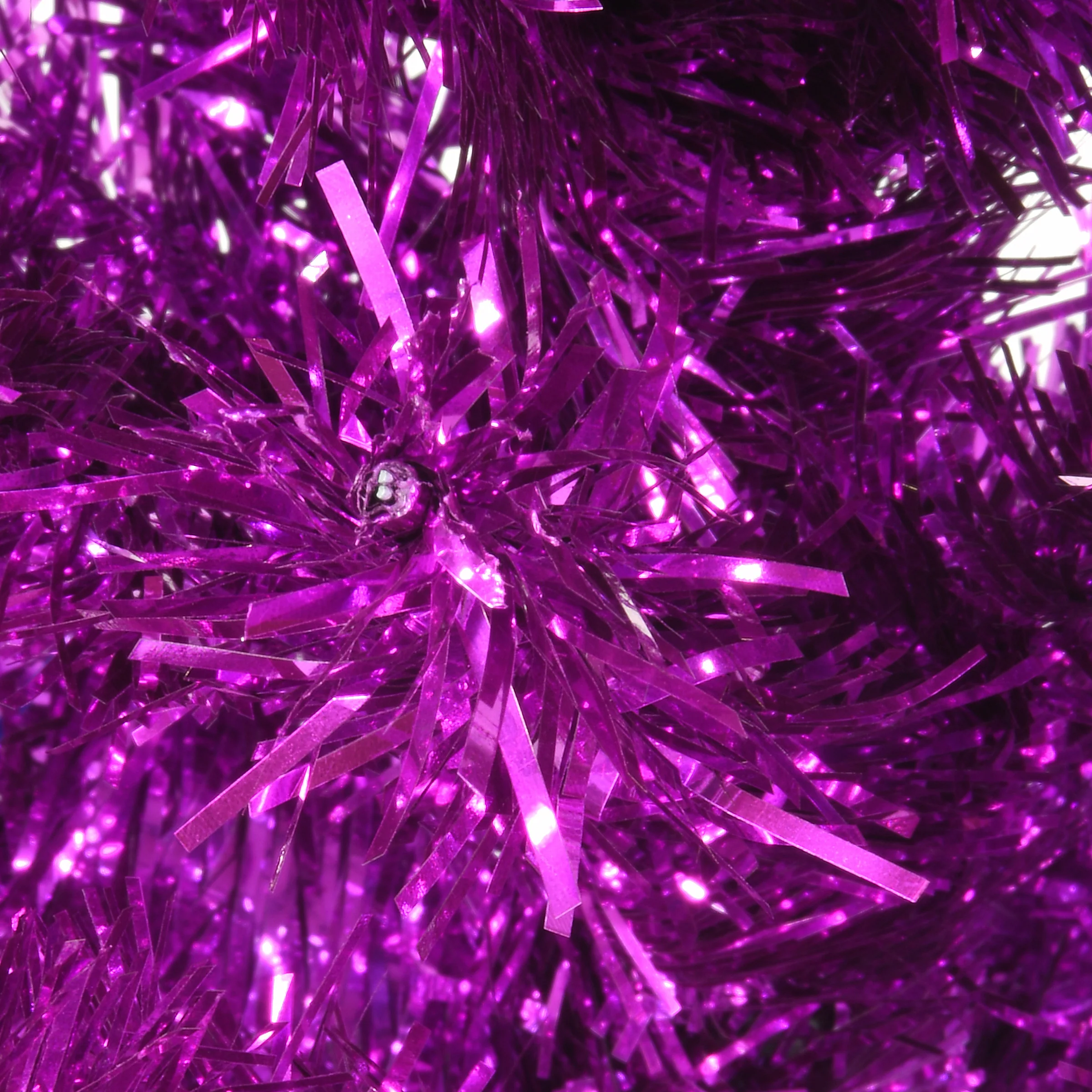 6 ft. Tinsel Collection Purple Tree - Image 5