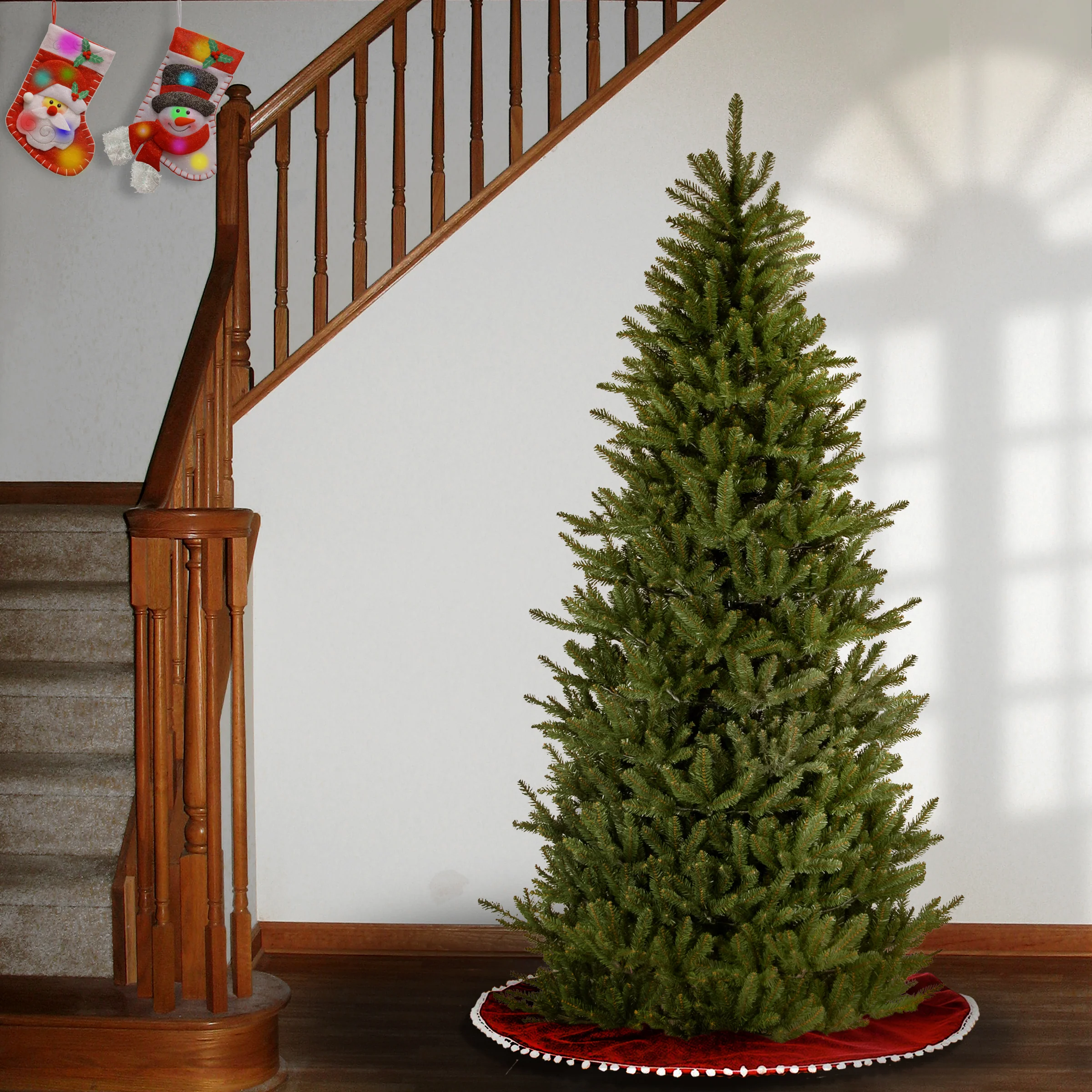7.5 ft. Natural Fraser Fir Slim Tree - Image 3