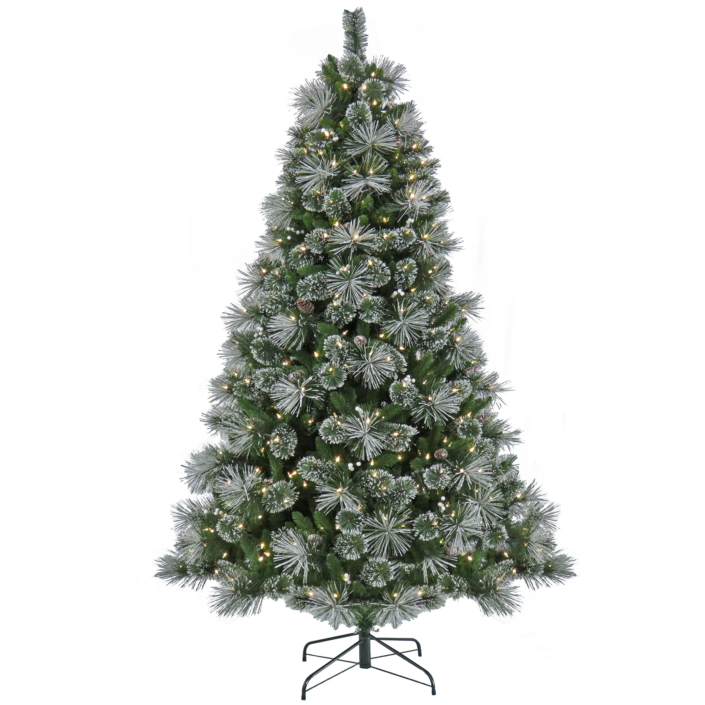 7.5 ft. Pre-Lit Bryson Pine Tree with LED Lights, Plug-In
