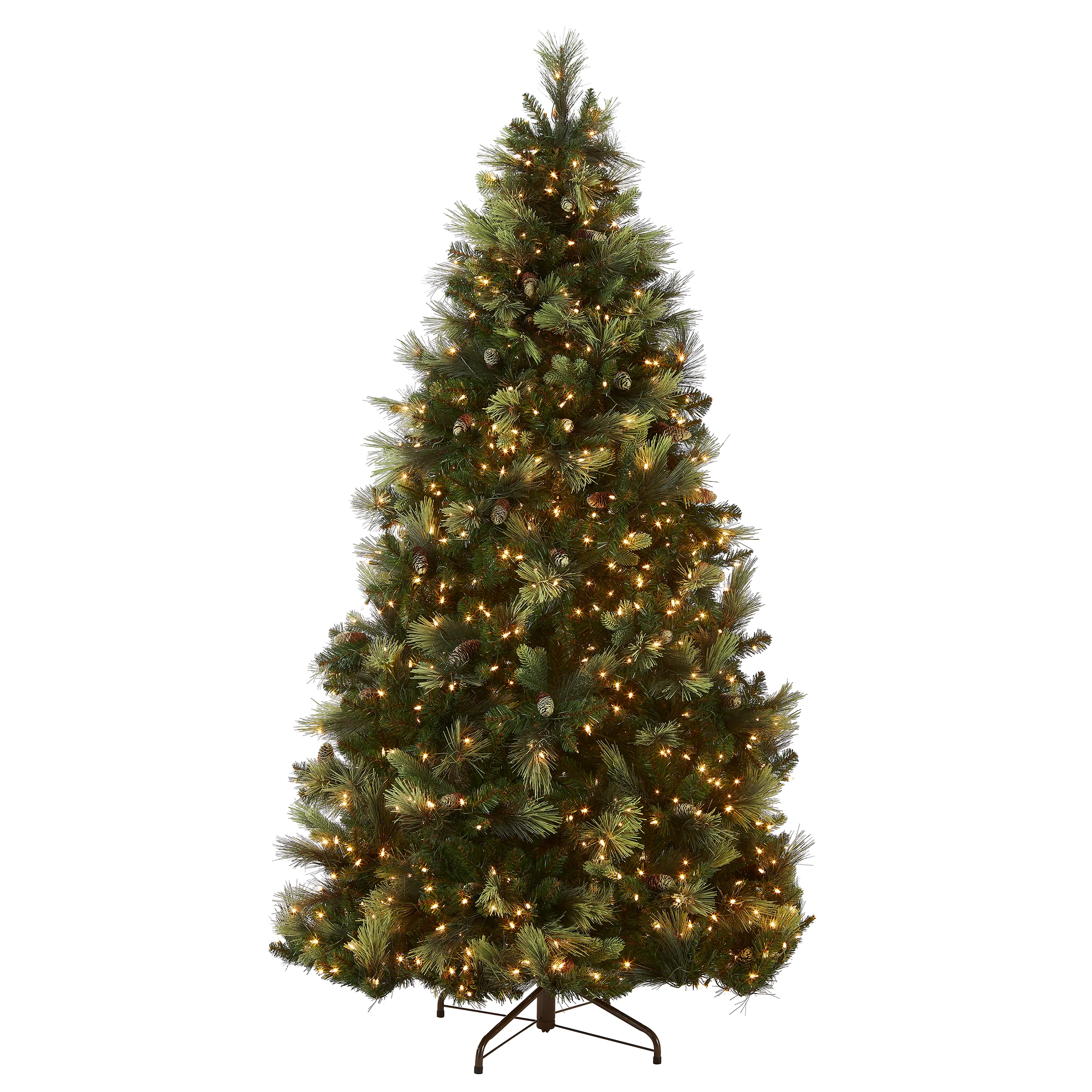 7.5 ft. Pre-Lit Carolina Pine Tree with 1000 Clear Lights, Plug-In - Image 6