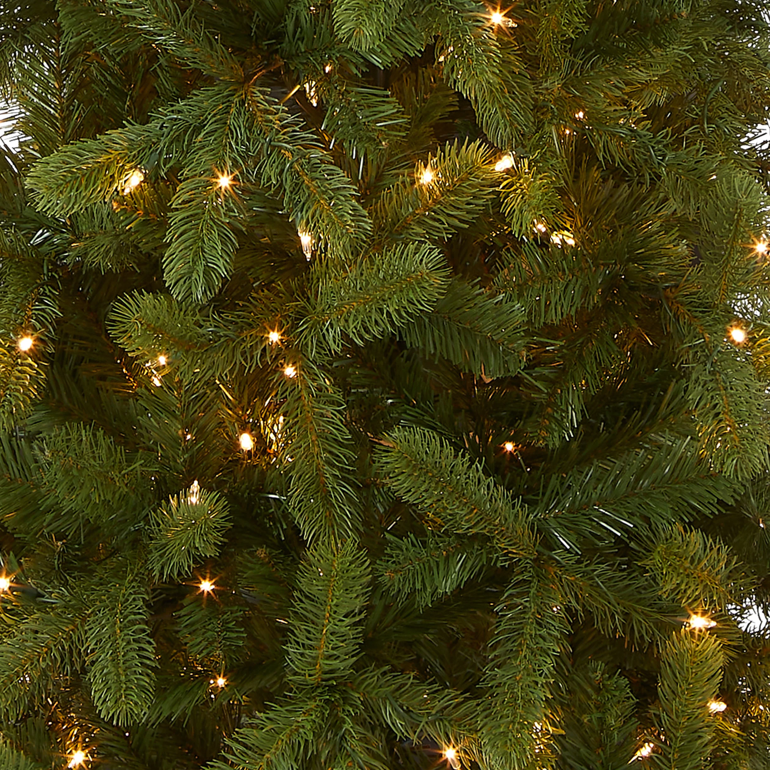 7.5 ft. Pre-Lit Downswept Douglas Fir Pencil Slim Tree with Clear Lights, Plug-In - Image 3
