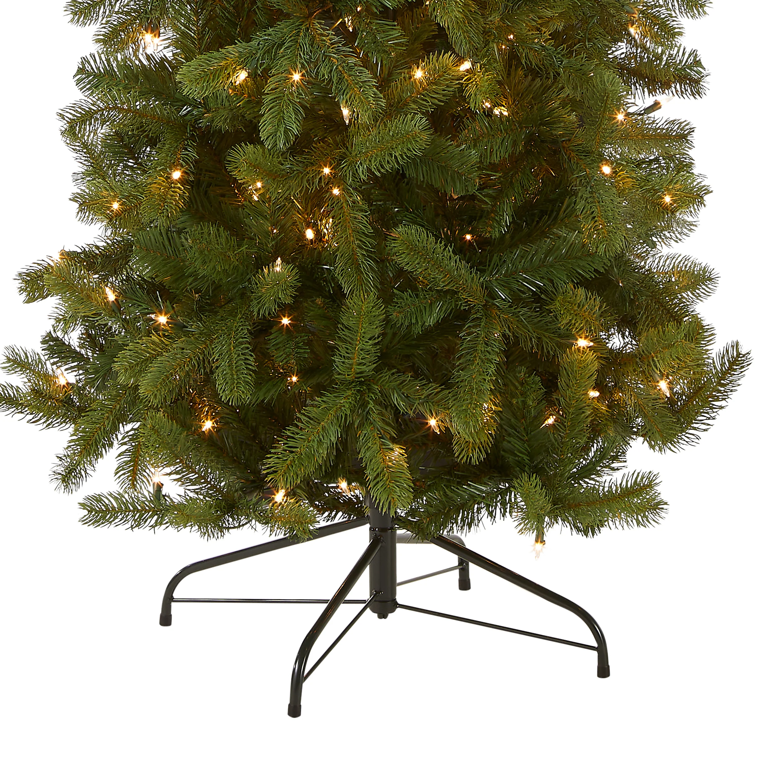 7.5 ft. Pre-Lit Downswept Douglas Fir Pencil Slim Tree with Clear Lights, Plug-In - Image 4