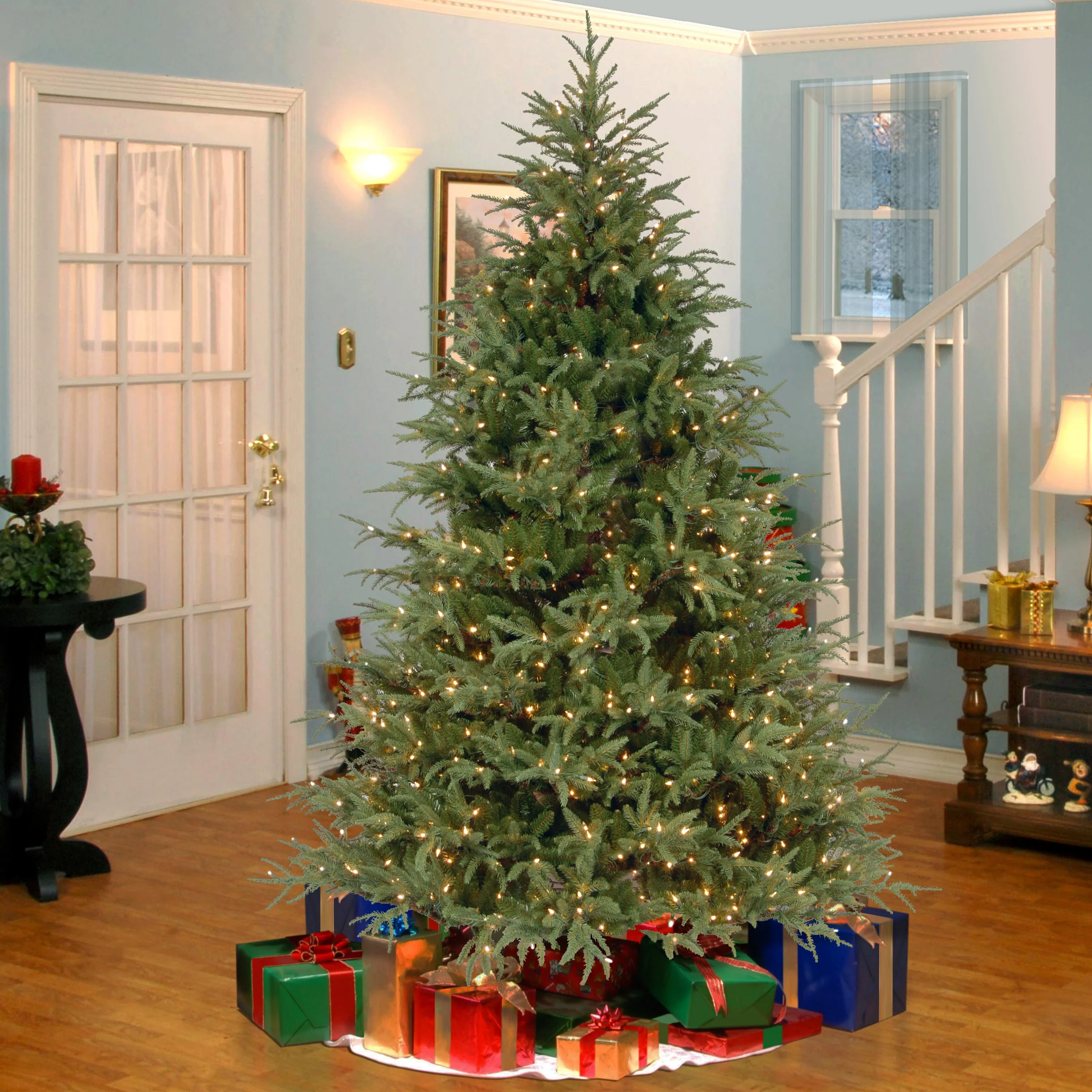 7.5 ft. Pre-Lit Fraser Grande Tree with Dual Color LED Lights, Plug-In - Image 6
