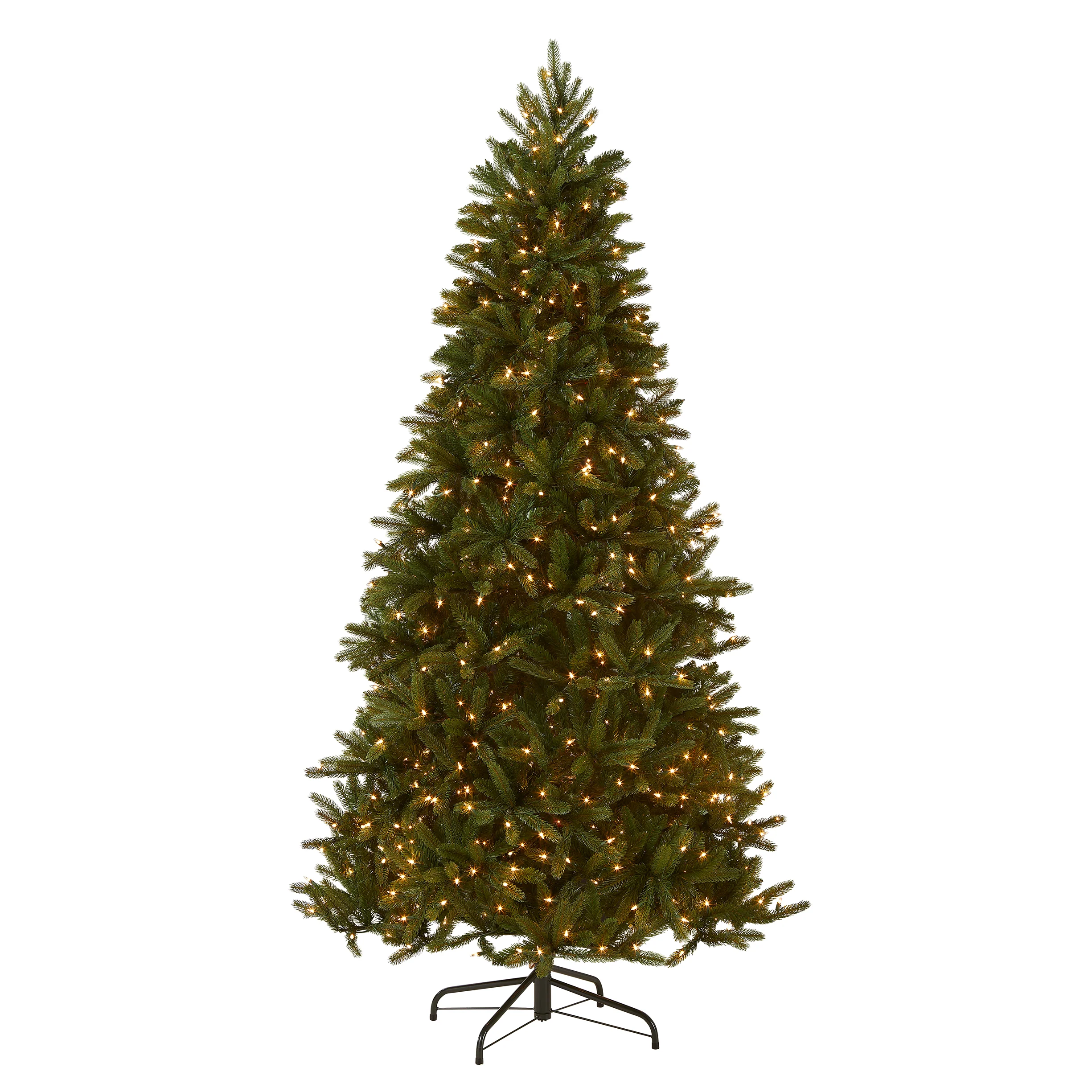 7.5 ft. Pre-Lit Grande Fir Medium Tree with Clear Lights, Plug-In