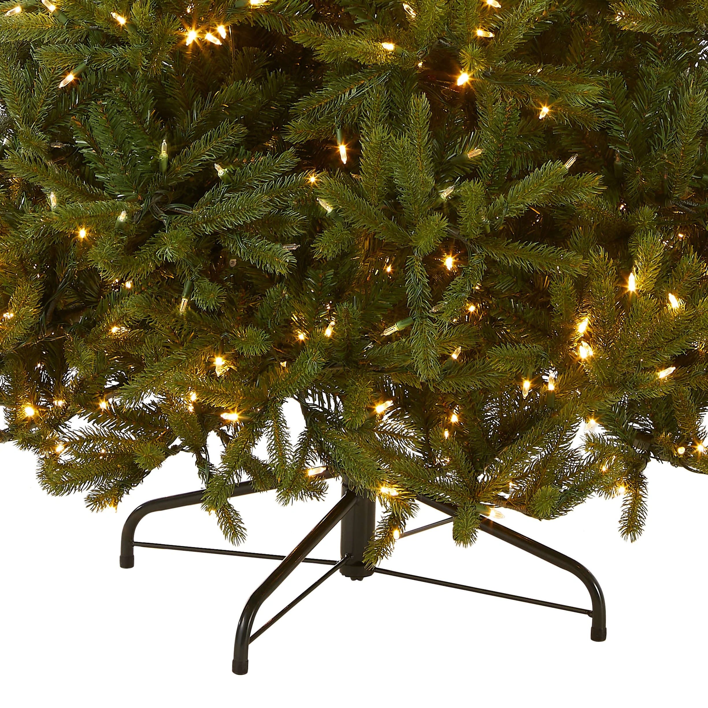 7.5 ft. Pre-Lit Jersey Fraser Fir Medium Tree with Dual Color LED Lights, Plug-In - Image 4