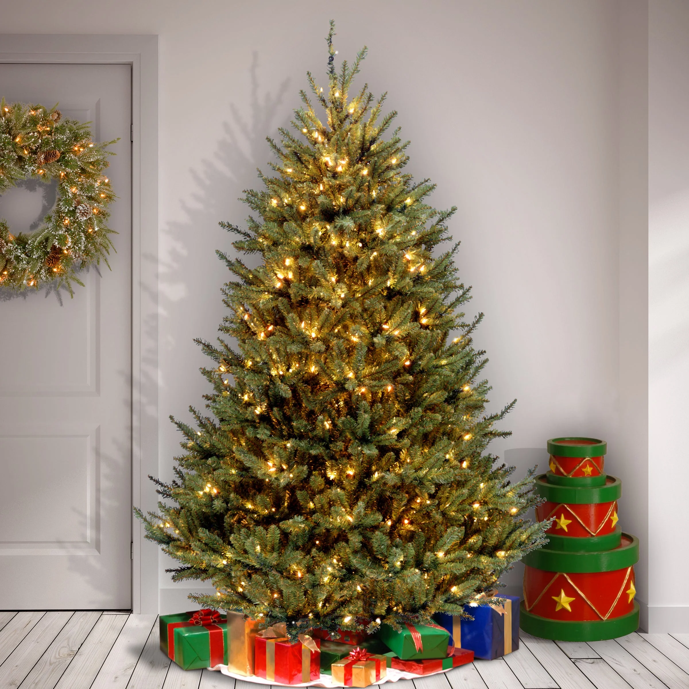 7.5 ft. Pre-Lit Natural Fraser Medium Fir Tree with Clear Lights, Plug-In - Image 4