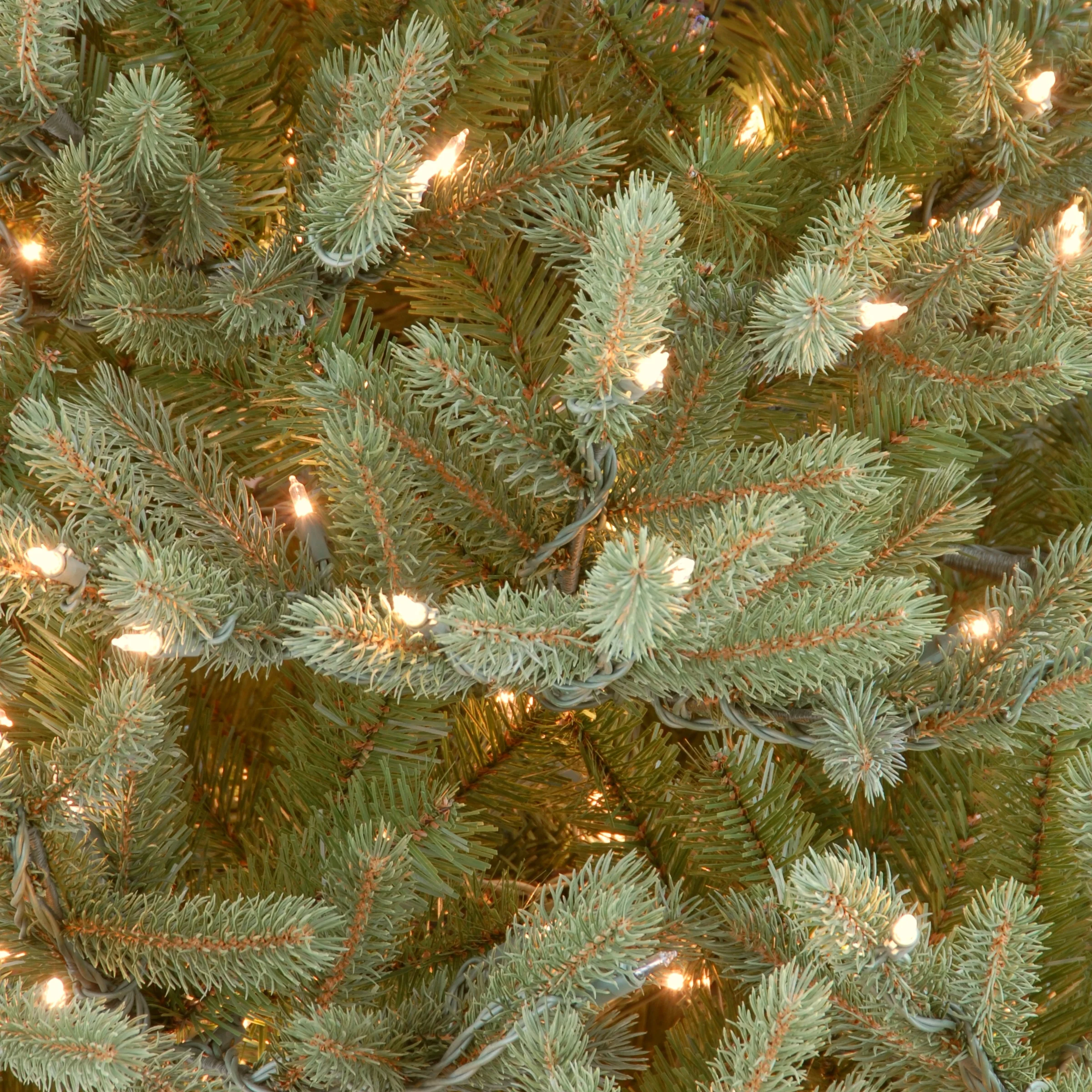 7.5 ft. Pre-Lit Norway Spruce Slim Tree with Clear Lights - Image 3