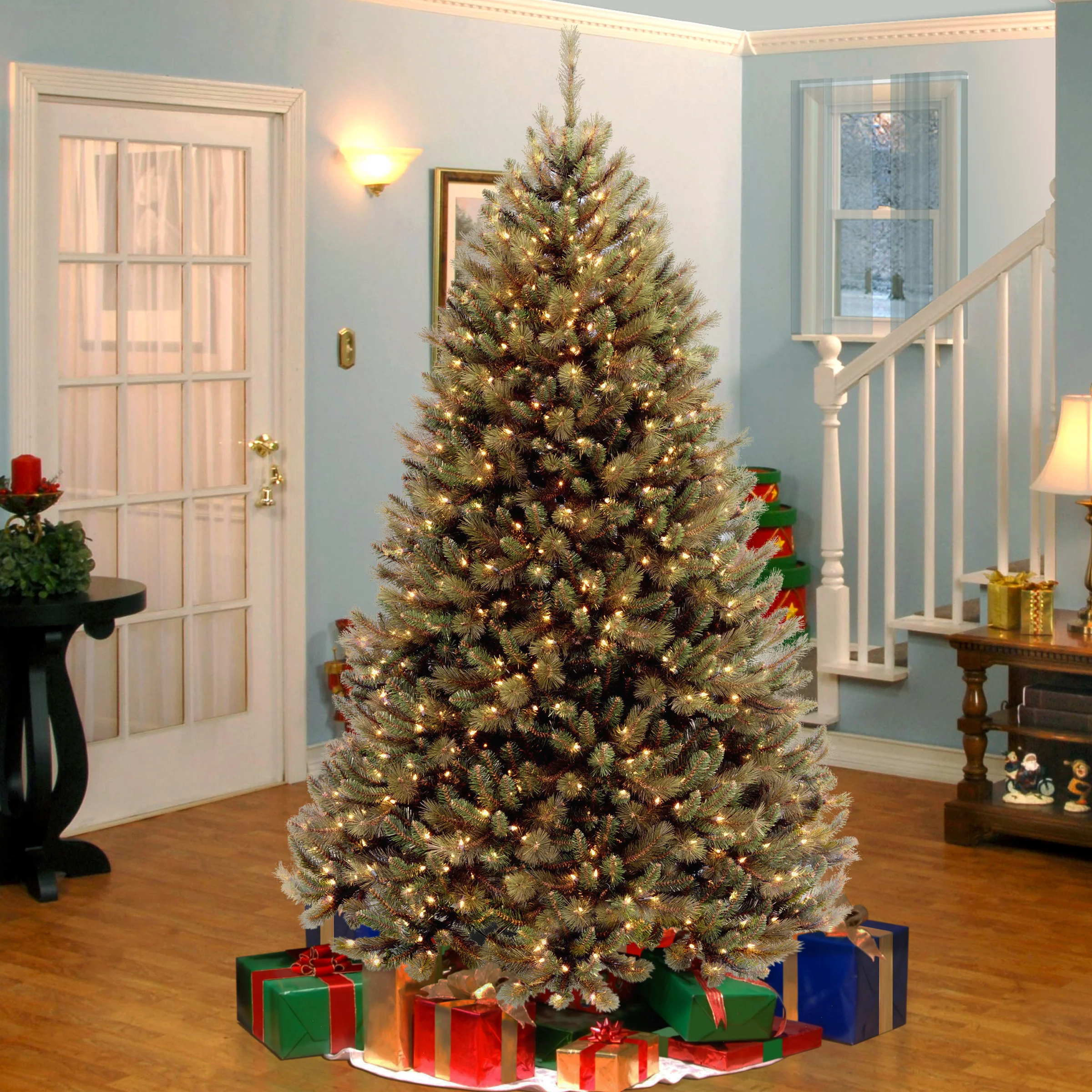7.5 ft. Pre-Lit Rocky Ridge Pine Medium Tree with Clear Lights - Image 2