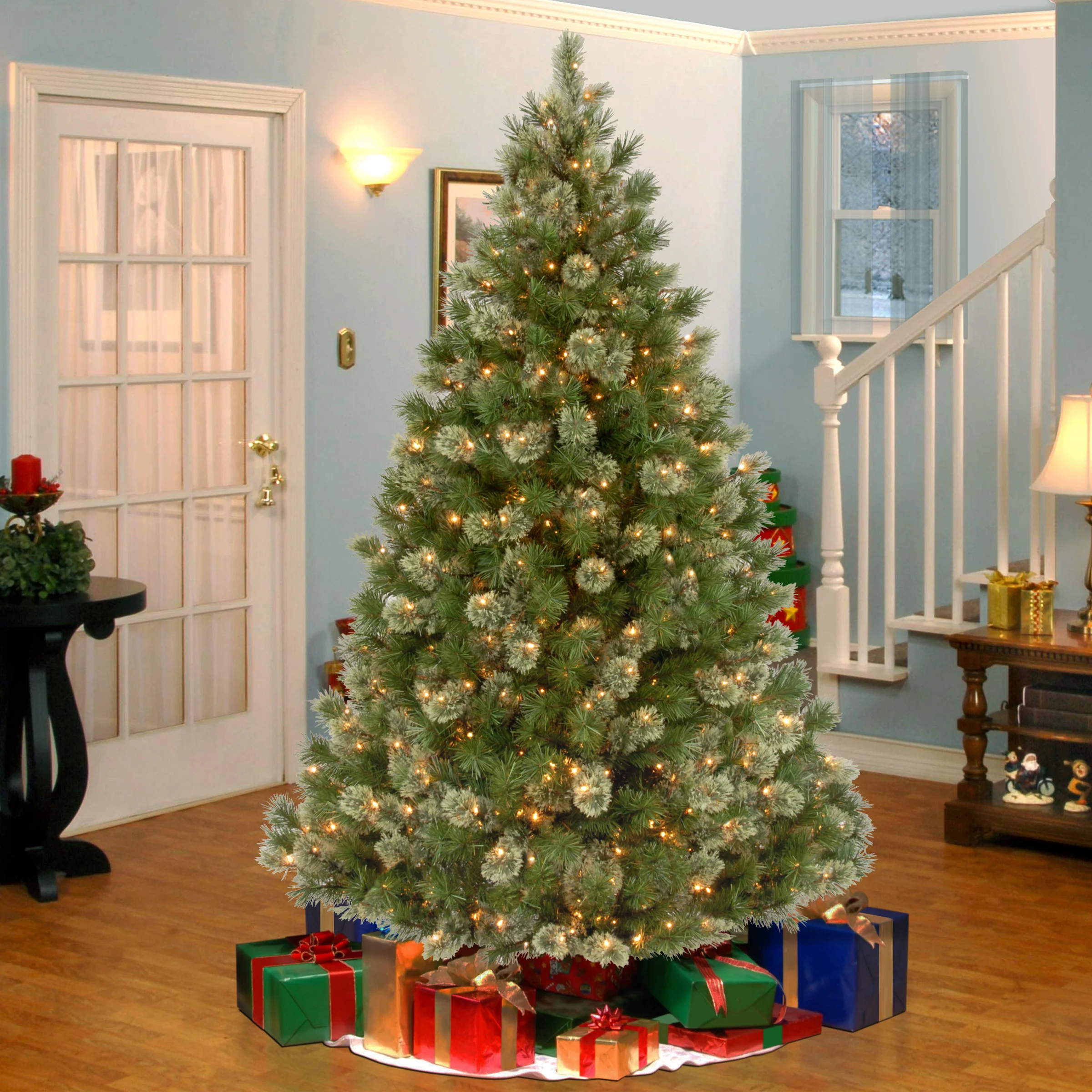 7.5 ft. Pre-Lit Wispy Willow Grande Medium Tree with Clear Lights, Plug-In - Image 6