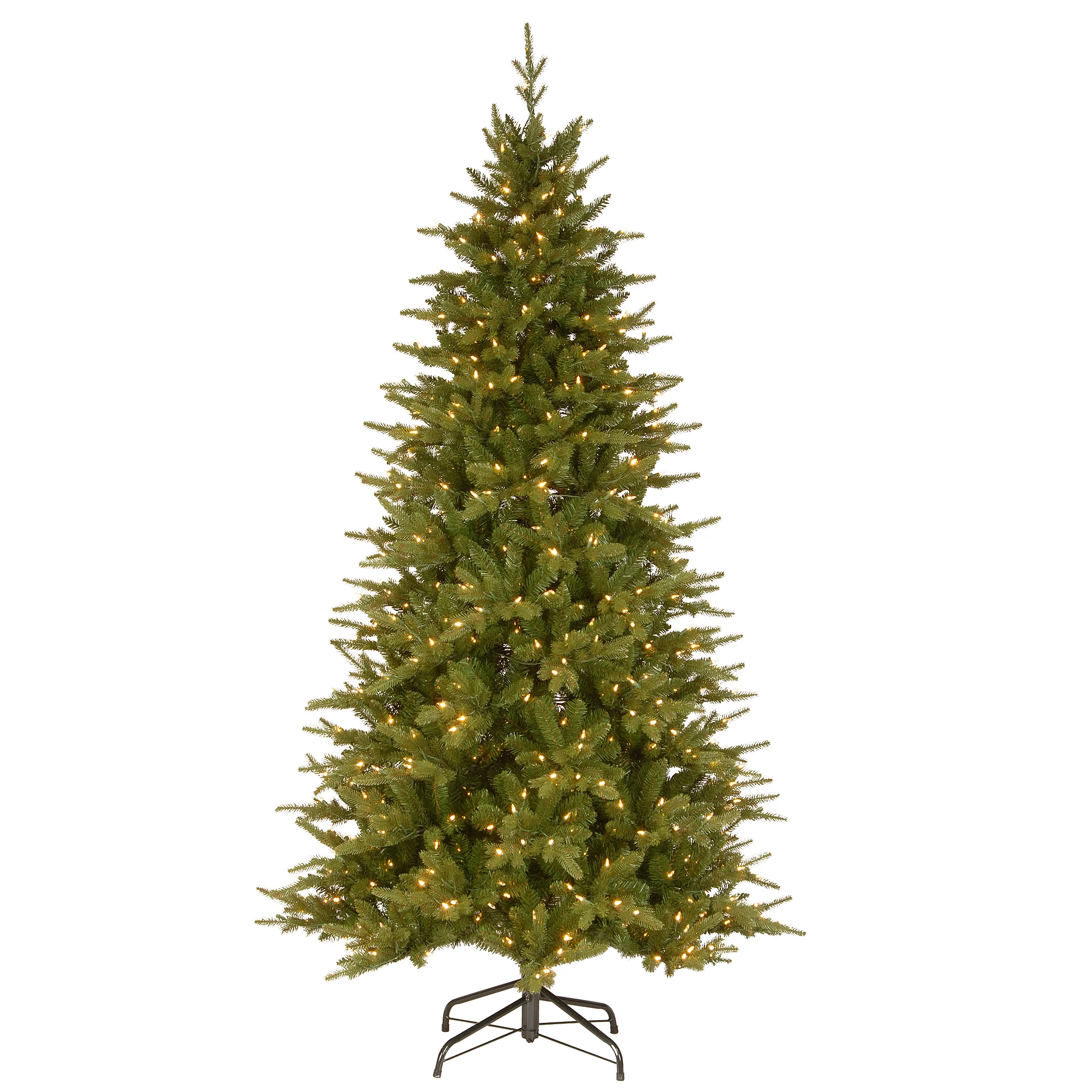 7.5 ft. Saratoga Spruce Slim Tree with Dual Color LED Light