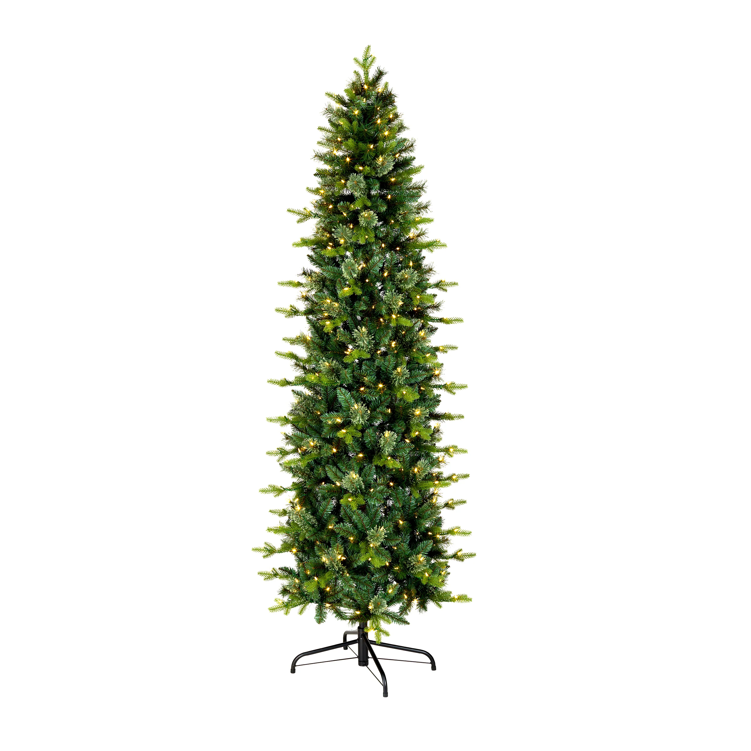 7.5 ft. Pre-Lit Prancer Fir Pencil Slim Tree with Clear Lights, Plug-In - Image 5