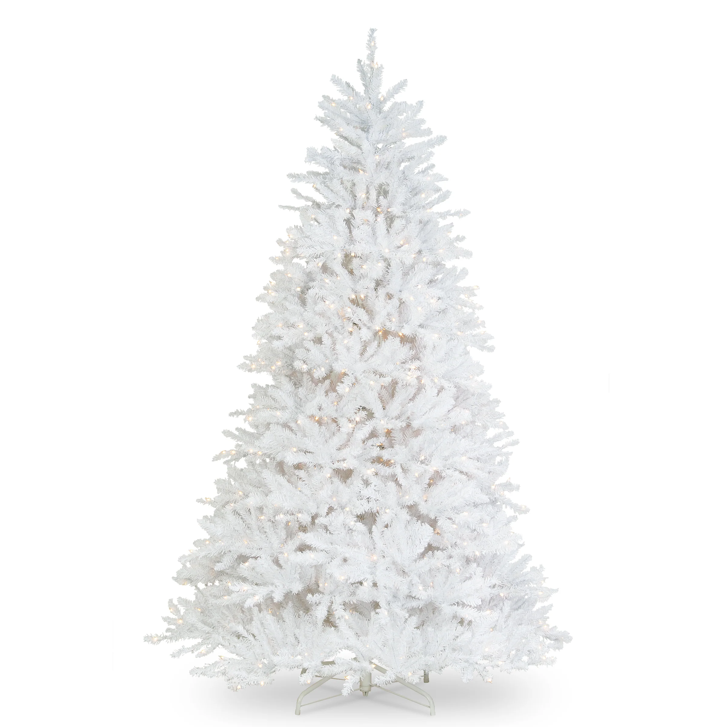 9 ft. Pre-Lit Dunhill Fir White Tree with Clear Lights, Plug-In - Image 8