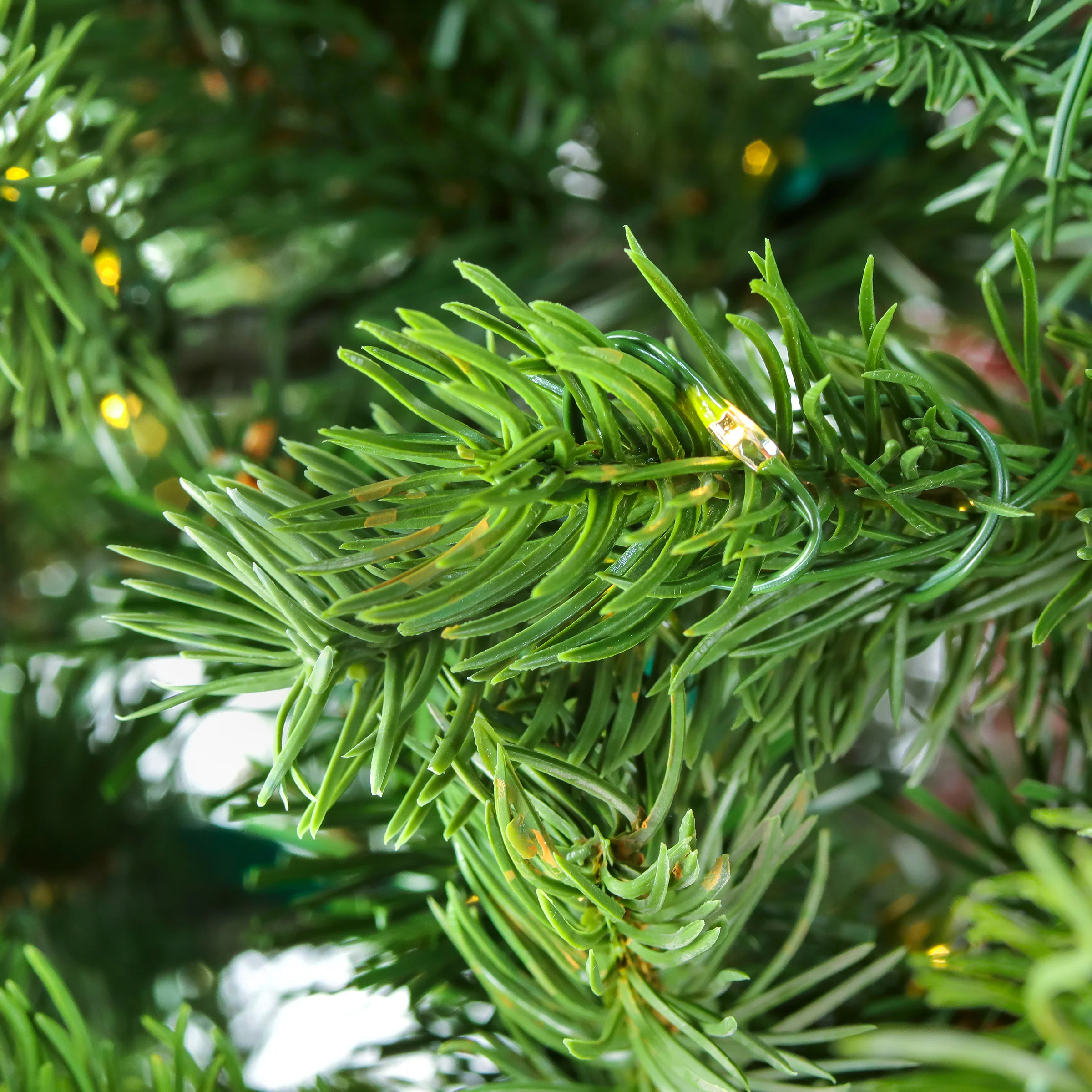 9 ft. Pre-Lit Lark Pine Medium Tree with Warm White LED Rice Lights - Image 3