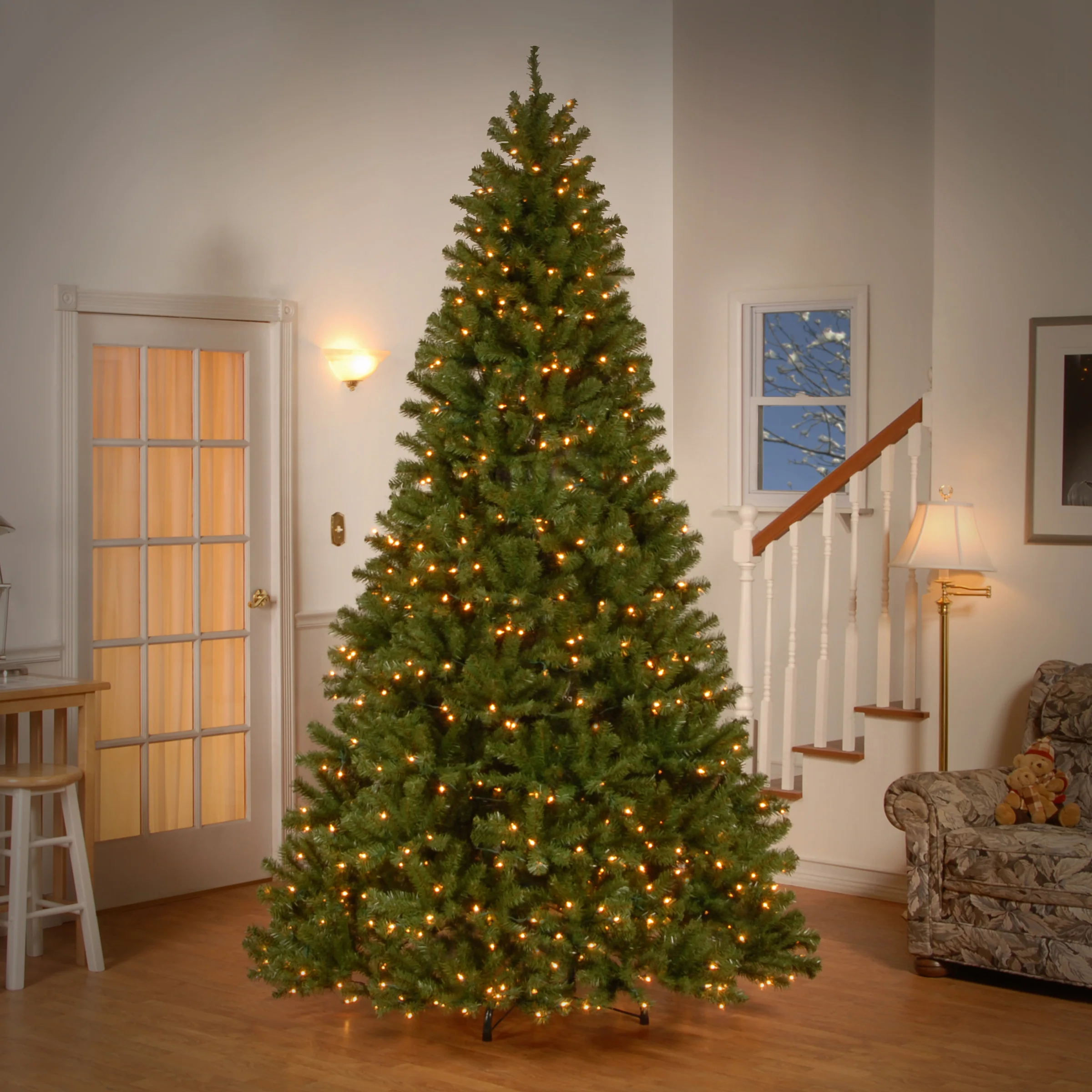 9 ft. Pre-Lit North Valley Spruce Tree with  PowerConnect Dual Color LED Lights, Plug-In - Image 3
