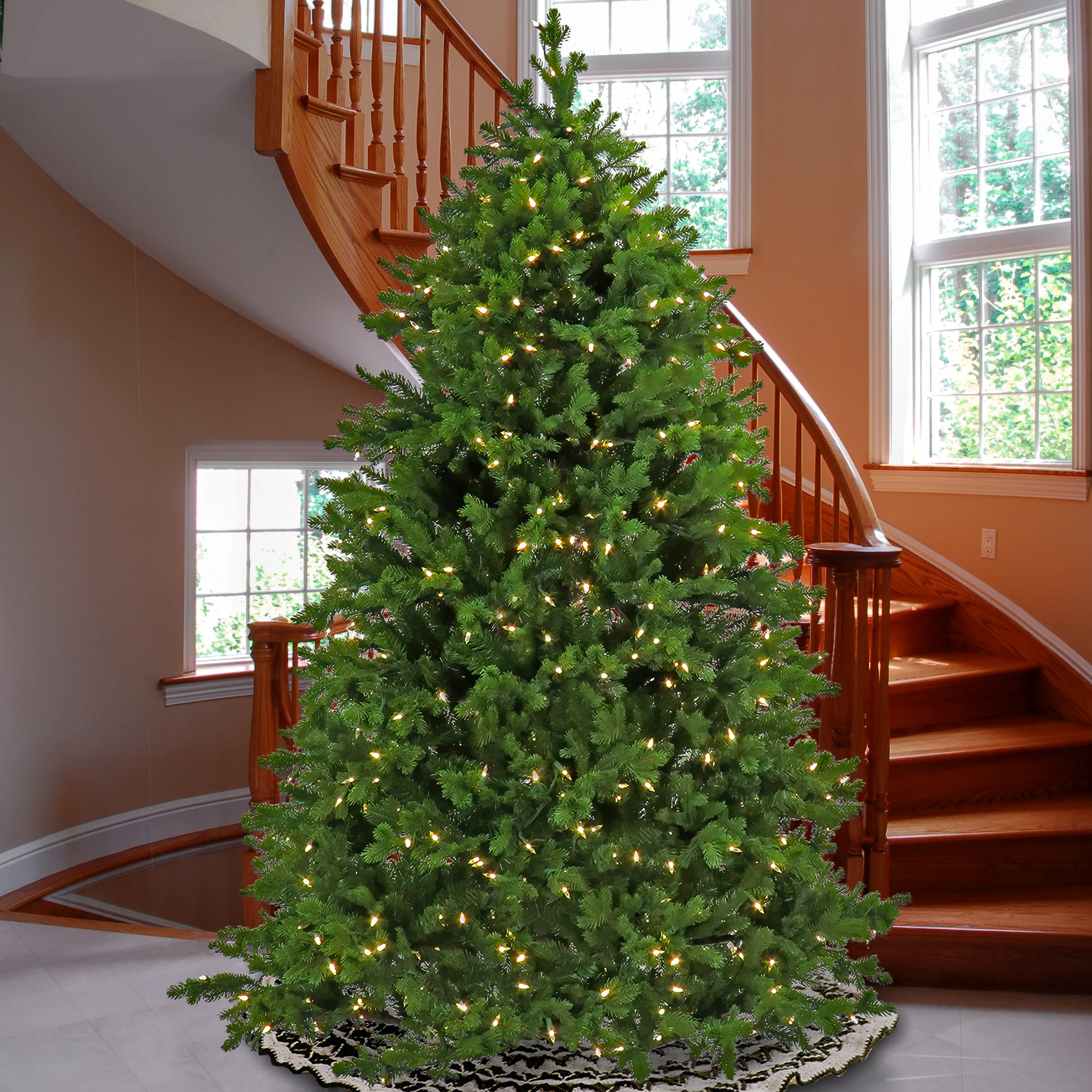 9 ft. Pre-Lit Rockport Tree with PowerConnect Dual Color LED lights, Plug-In - Image 2