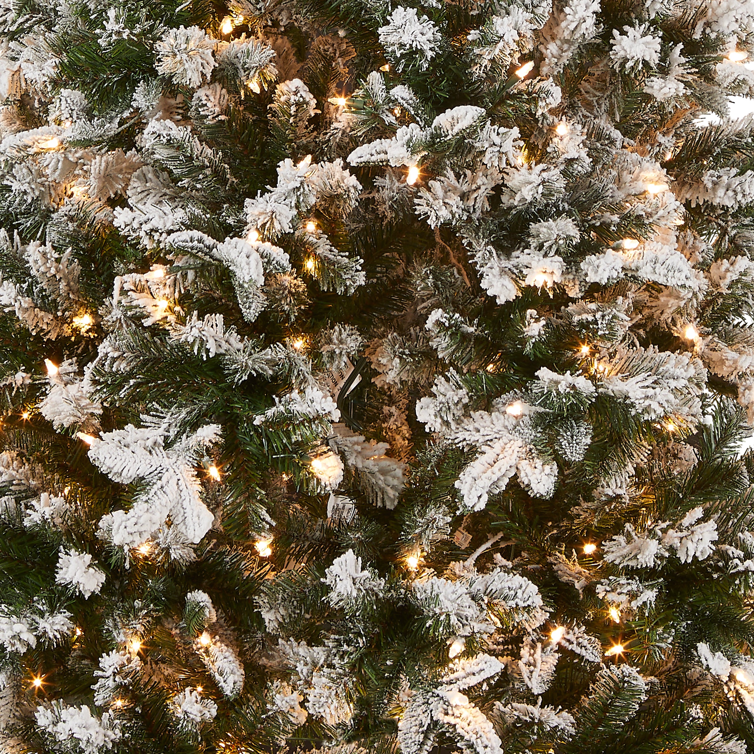 9 ft. Pre-Lit Snowy Everest Fir Medium Tree with Clear Lights, Plug-In - Image 3