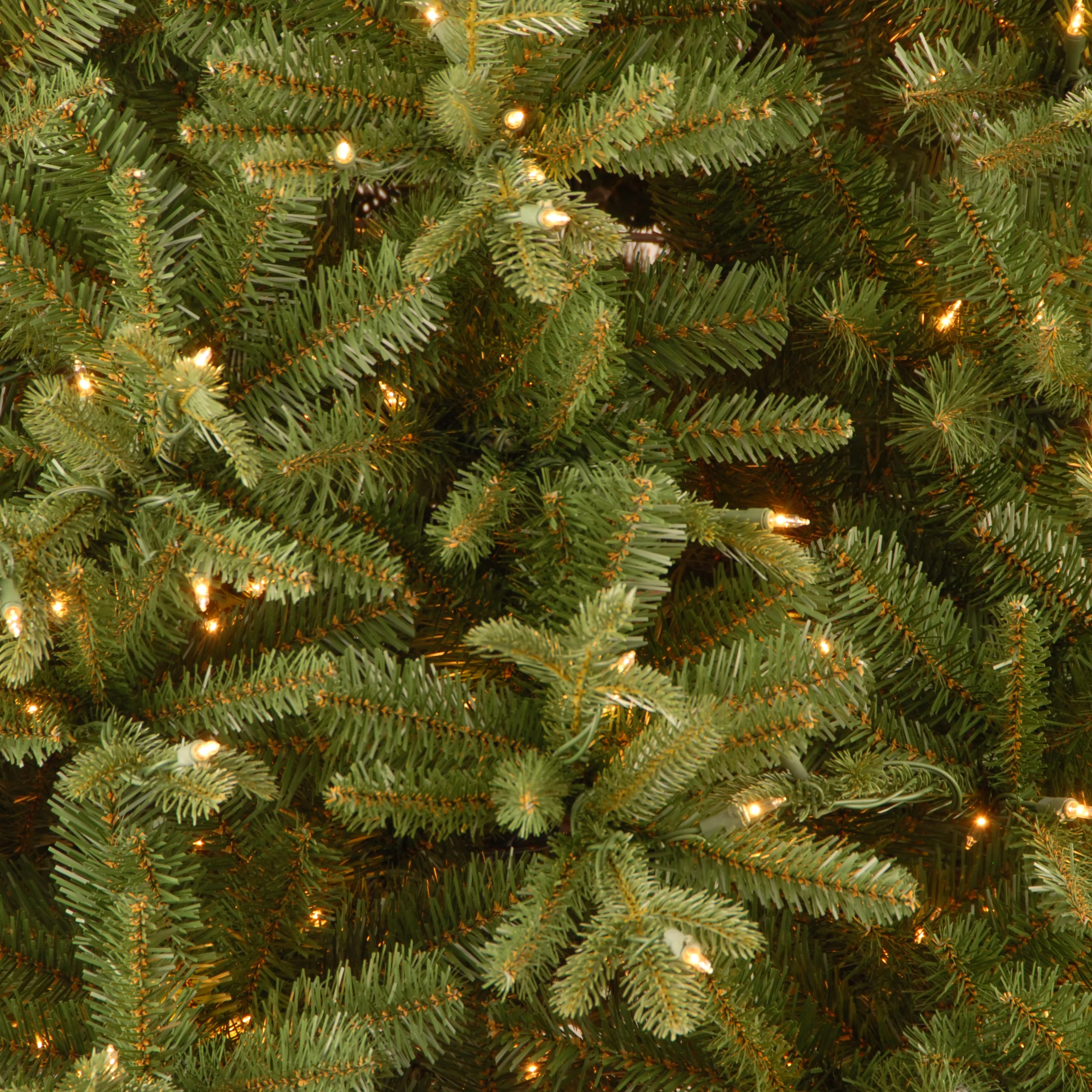 9 ft. Pre-Lit Tiffany Fir Slim Tree with Clear Lights - PE Branch Tips, Plug-In - Image 9
