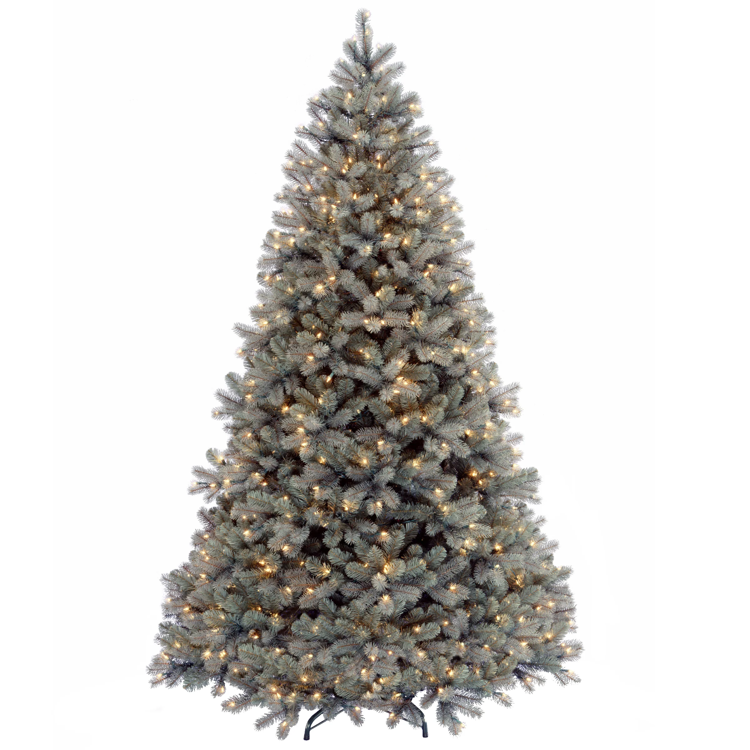 7 ft. Pre-Lit Downswept Douglas Blue Fir Tree with Clear Lights